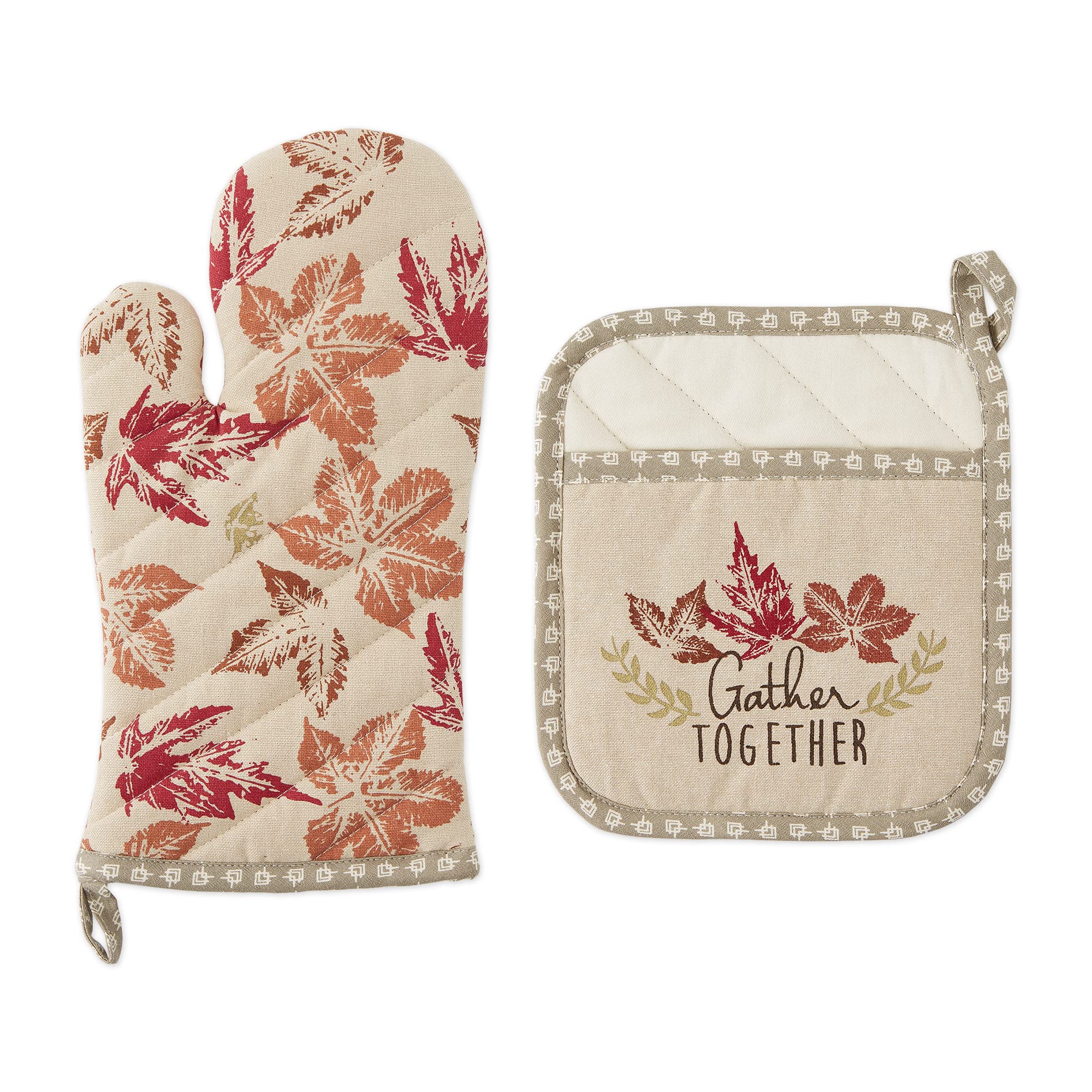 GATHER TOGETHER OVEN MITT & POTHOLDER SET