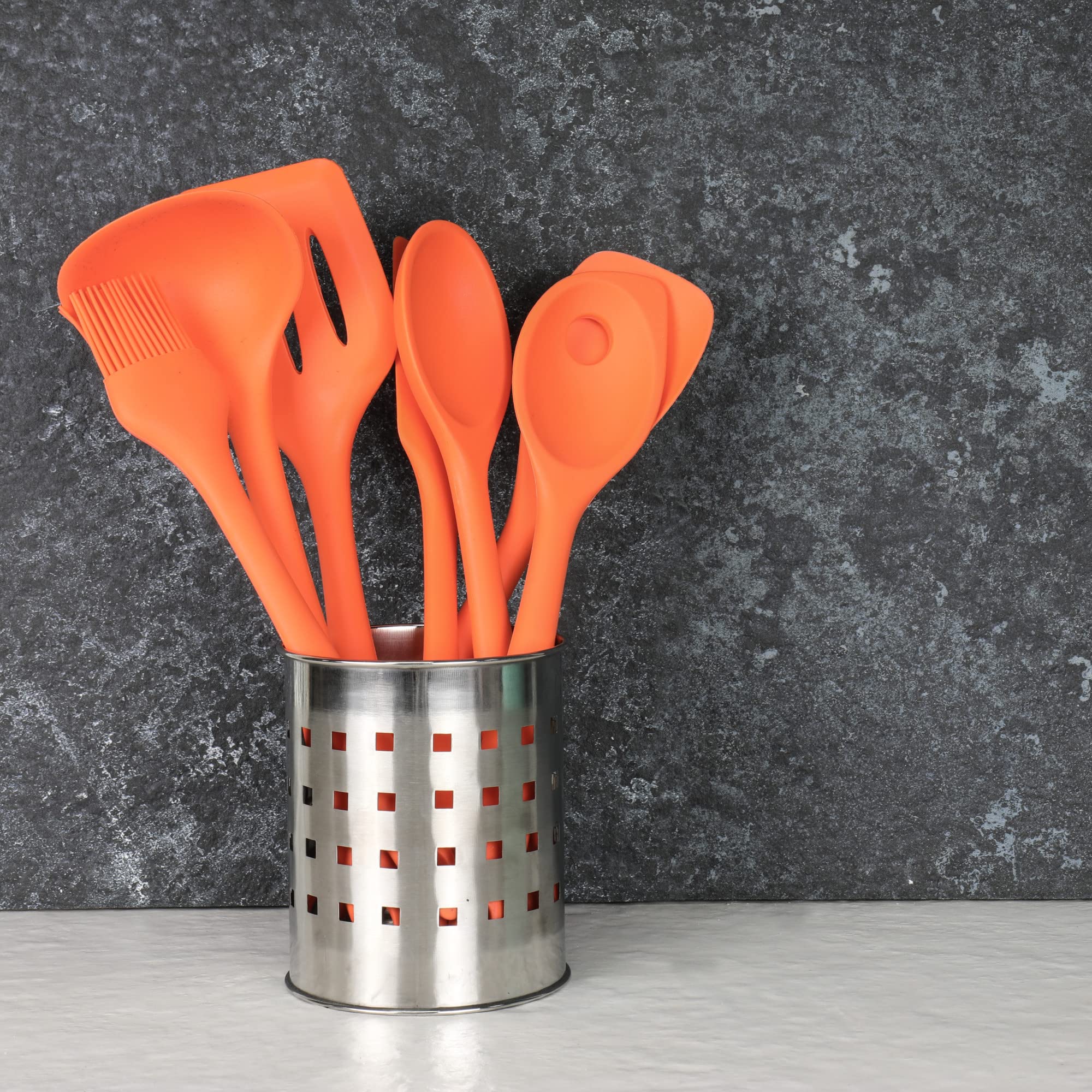 Chef Craft Premium Silicone Spatula/Turner  11.75 inch  Orange