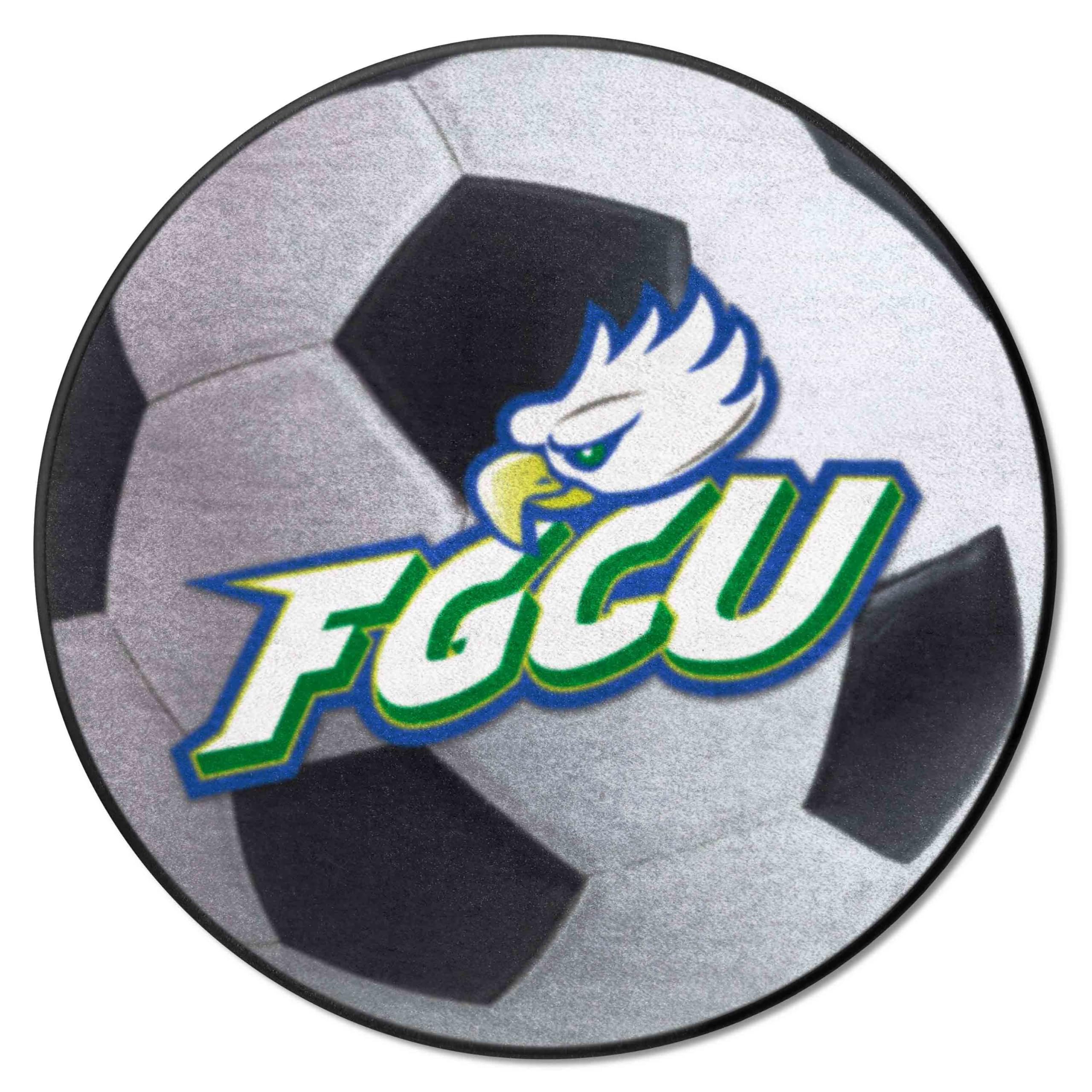 FANMATS 2601 Florida Gulf Coast Eagles Soccer Ball Rug - 27in. Diameter