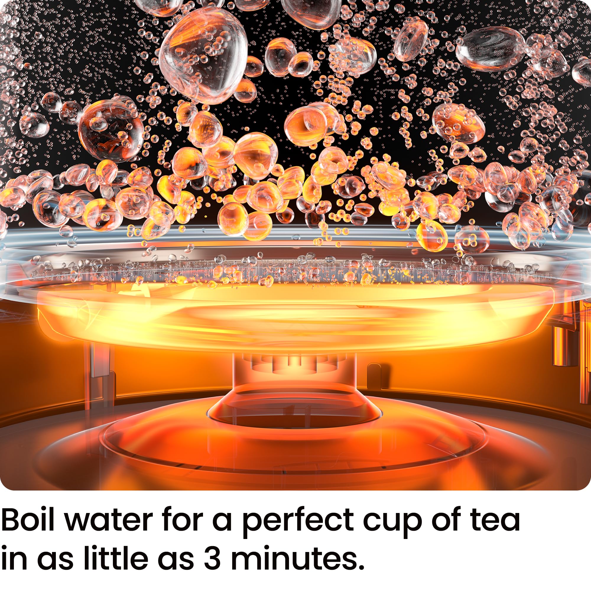 Chefman 1L Electric Tea Kettle With Led Lights, Automatic Shut Off, Removable Lid, Boil-Dry Protection, Hot Water Electric Kettl