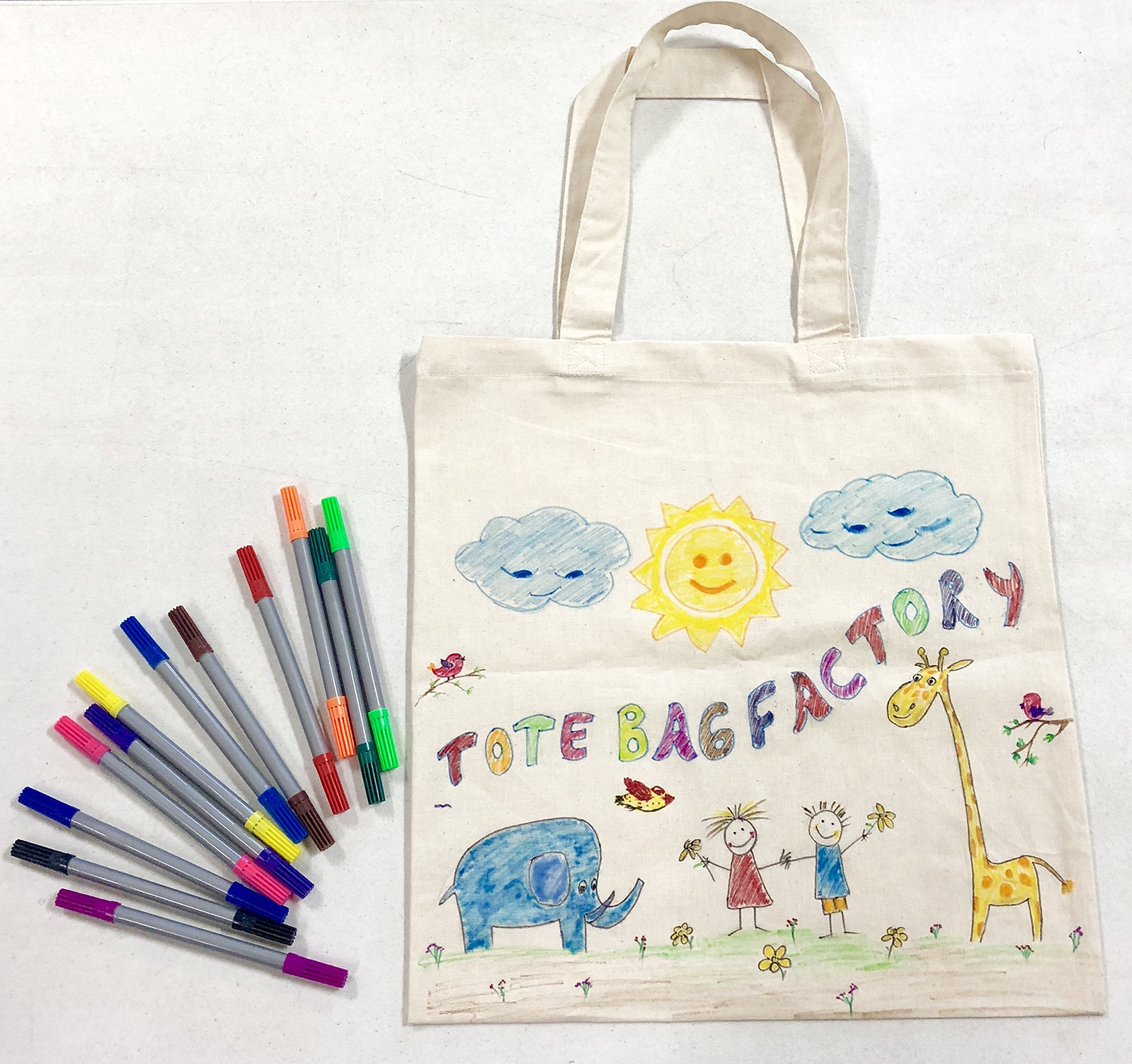 Set Of 24 Blank Cotton Tote Bags Reusable 100% Cotton Reusable Tote Bags (2 Dozen)