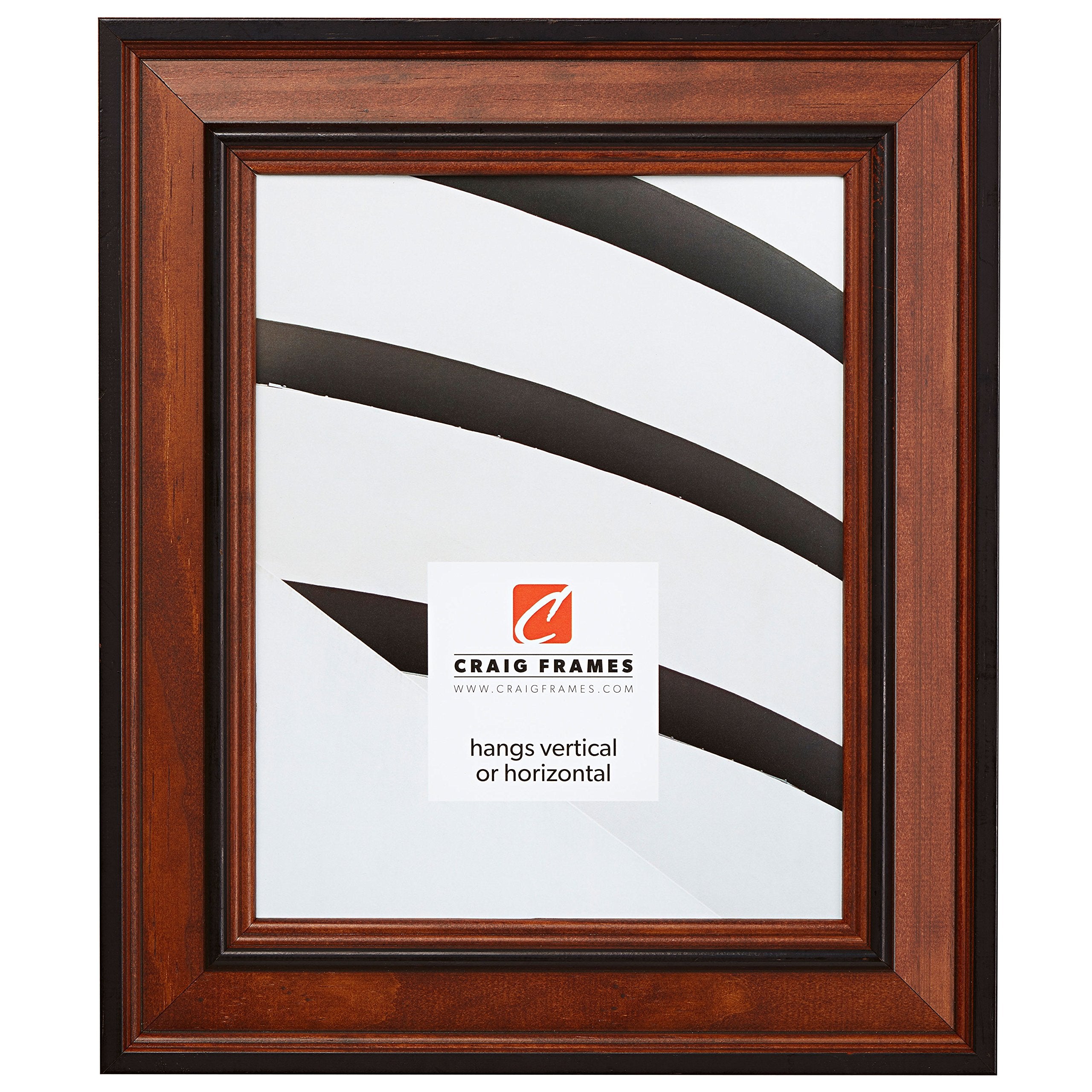 Craig Frames 80827011 18 by 24-Inch Picture Frame, Wood Grain Finish, 2-Inch Wide, Brown