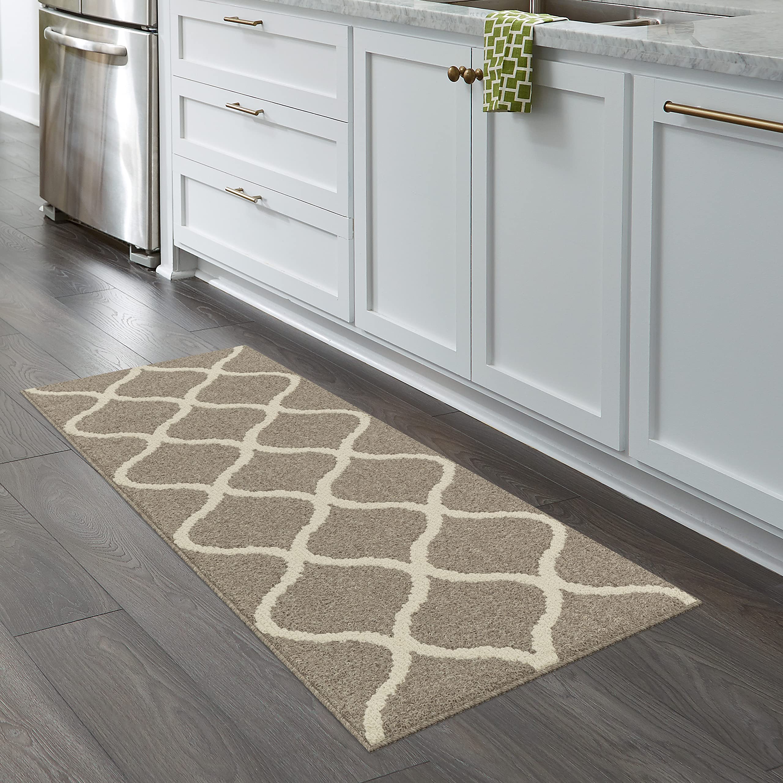 Maples Rugs Rebecca Contemporary Runner Rug Non Slip Hallway Entry Carpet [Made in USA], 19 x 5, Koala