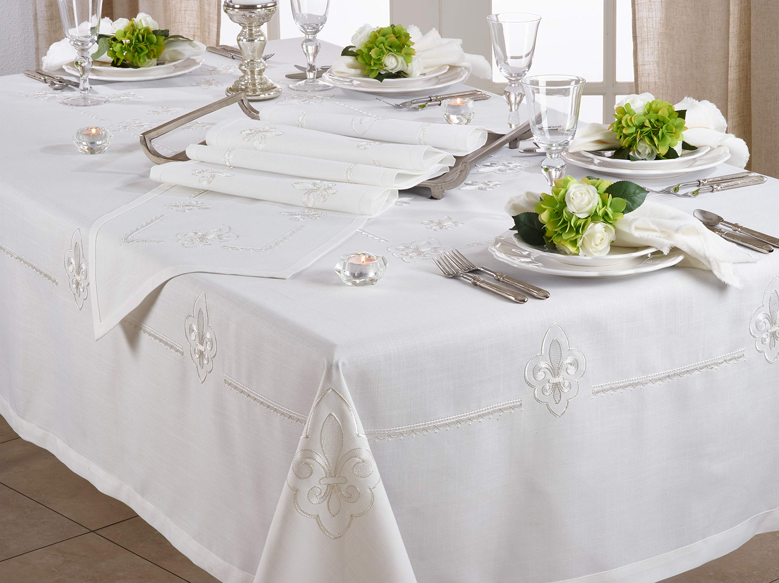 Saro Lifestyle Fleur-De-Lis Collection Table D  Cor