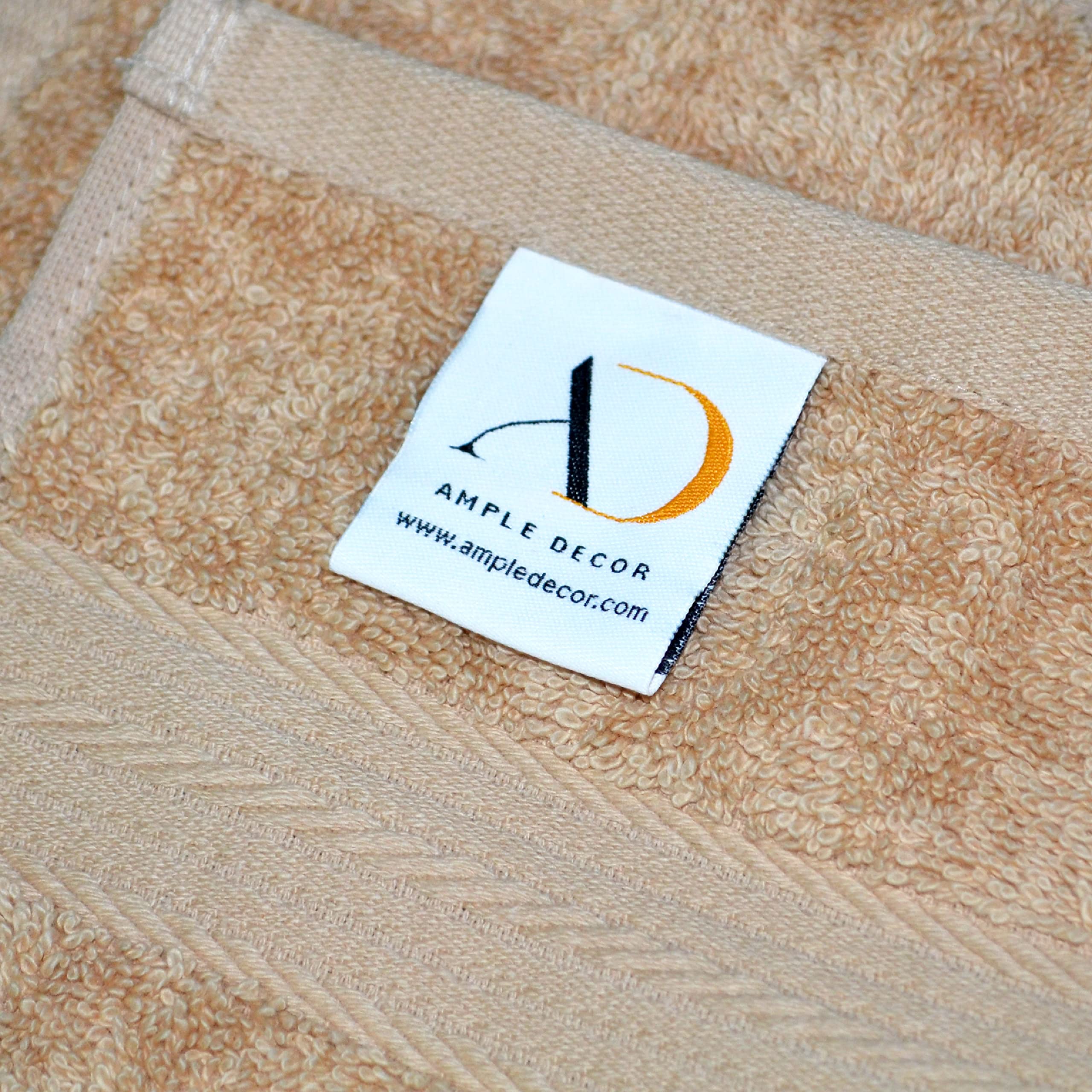 Ample Decor Wash Cloths Pack Of 50 12 X 12 Inch 100% Cotton 600 Gsm, Soft Absorbent, Face Towels, Oeko Tex Certified Reusable Fi