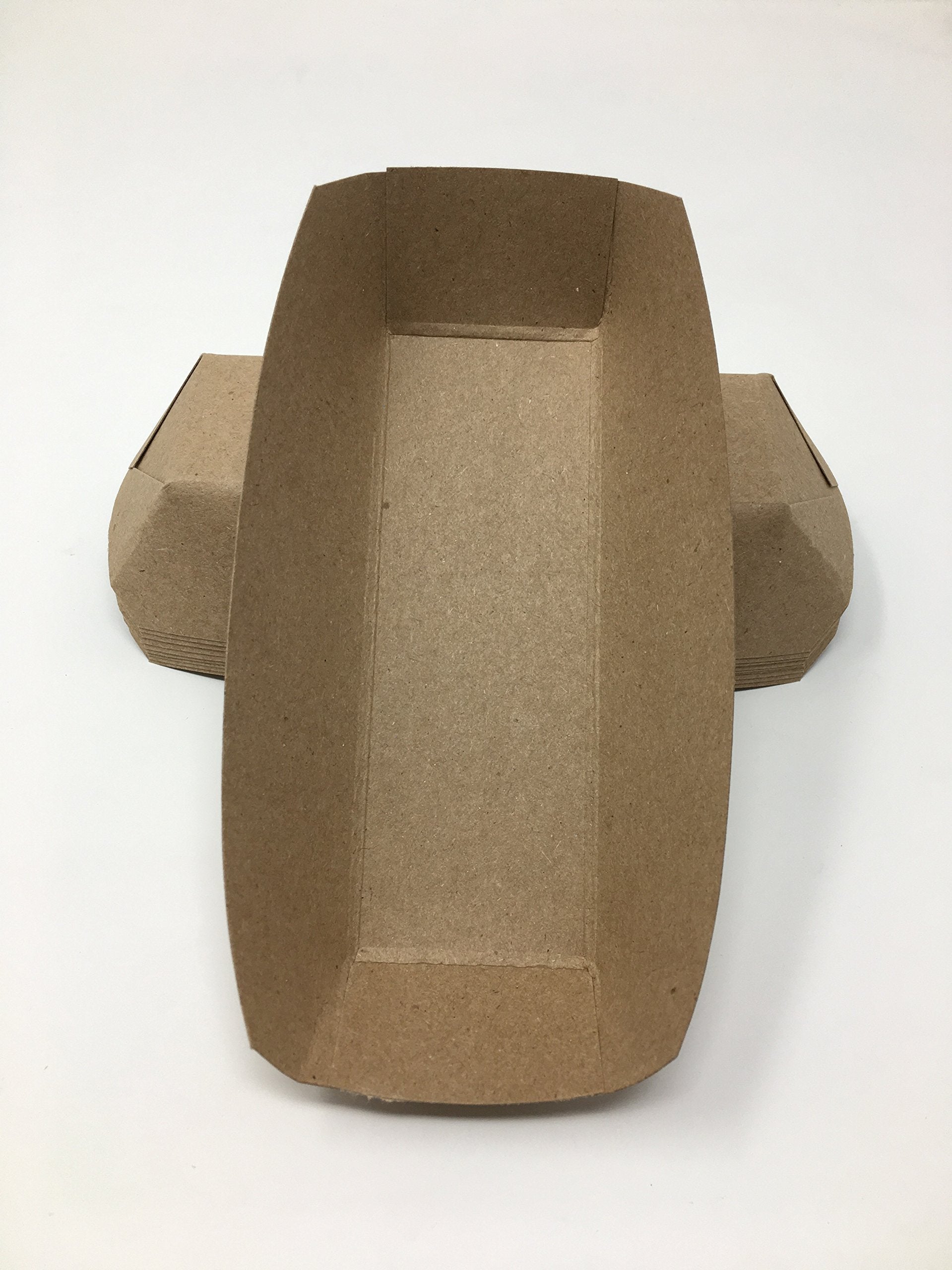 Mr Miracle 7 Inch Paper Hot Dog Tray in Kraft Paper. Pack of 250. Disposable  Recyclable and Fully Biodegradable. Made in USA