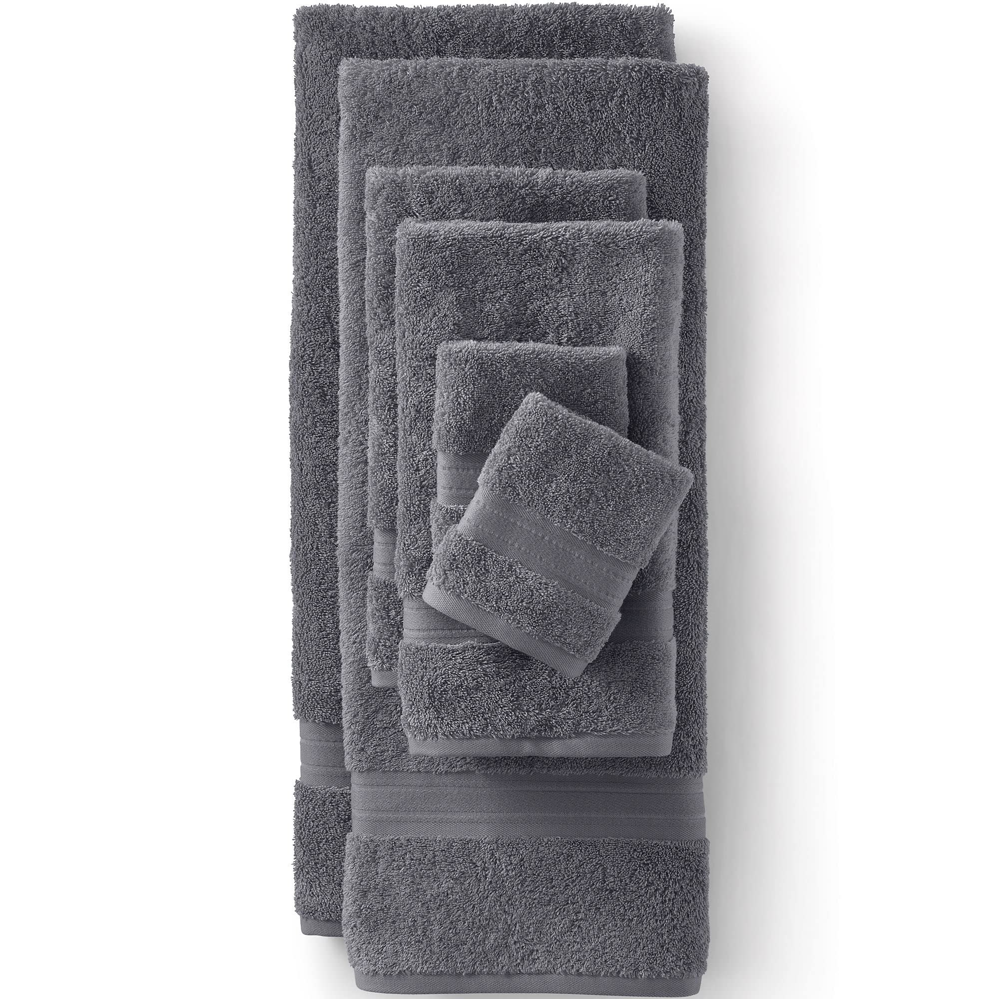 Lands' End Supima Towel Rich Steel 30   X 56''