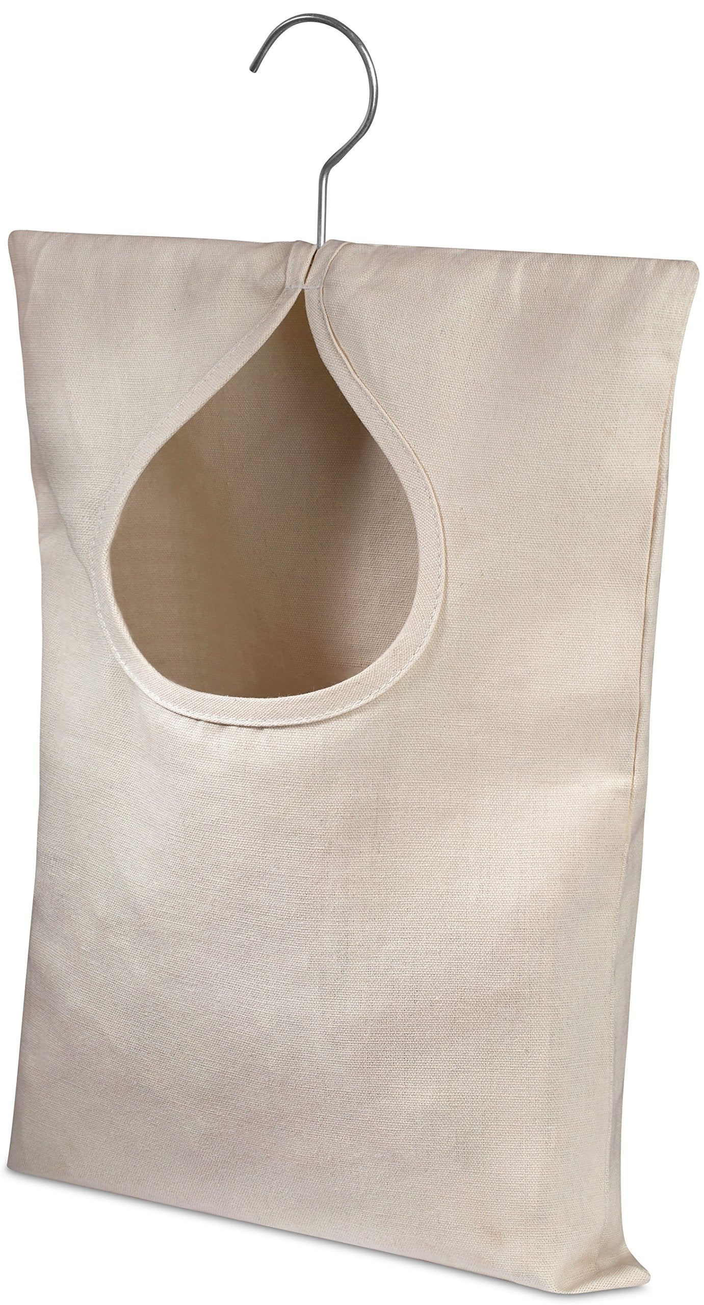 Handy Laundry Clothespin Bag - 11'' X 15'' - Holds 100 Medium-Sized Clothes Pins, Durable Canvas Material, Hook For Hanging And