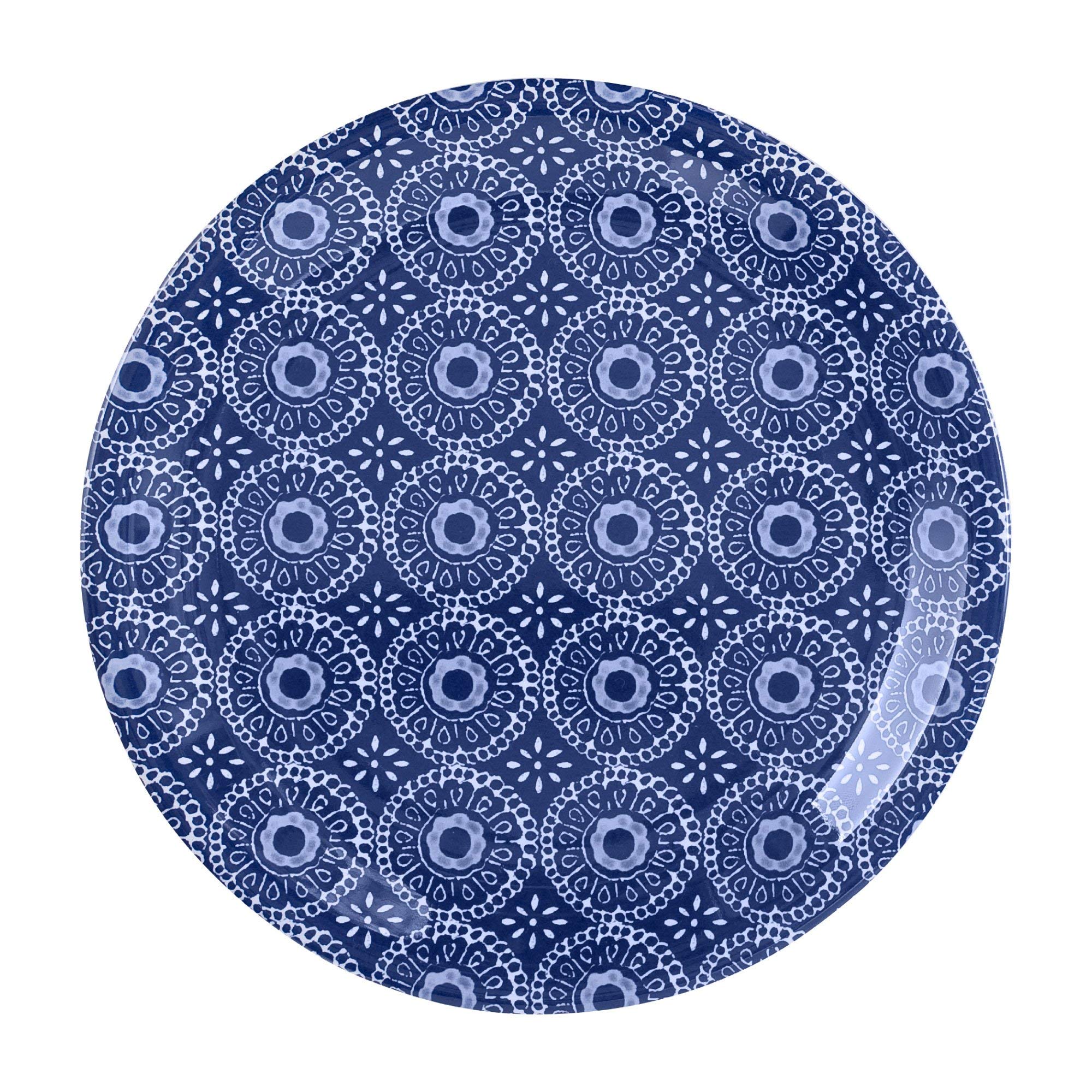 Upware 4-Piece 6.75 Inch Melamine Dessert Plates Appetizer Dinner Plates Small Serving Plates Party Plates Round Plate For Desse