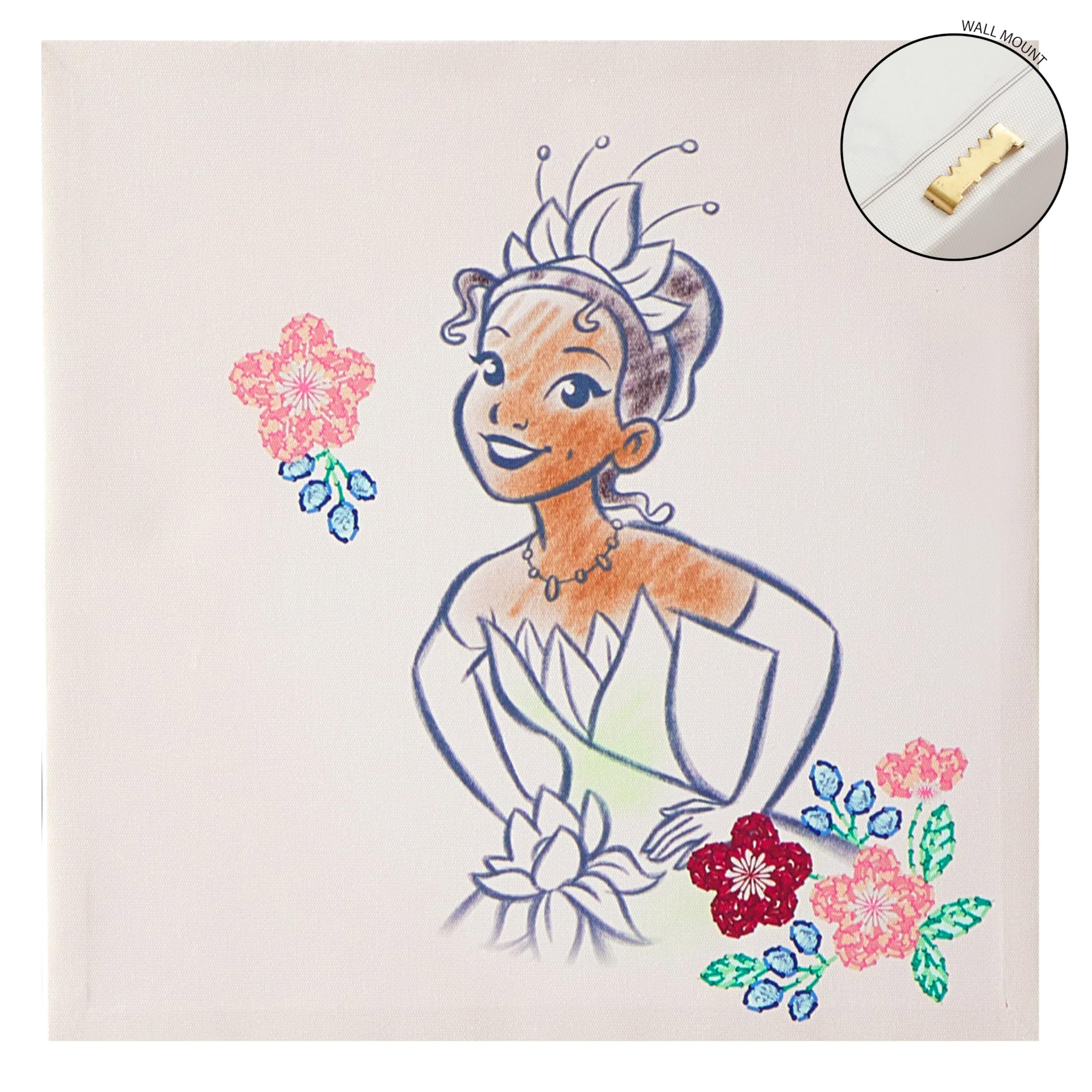 Idea Nuova Disney Princess 4 Pack Square Canvas Wall Art Set, 11''X11'' Each