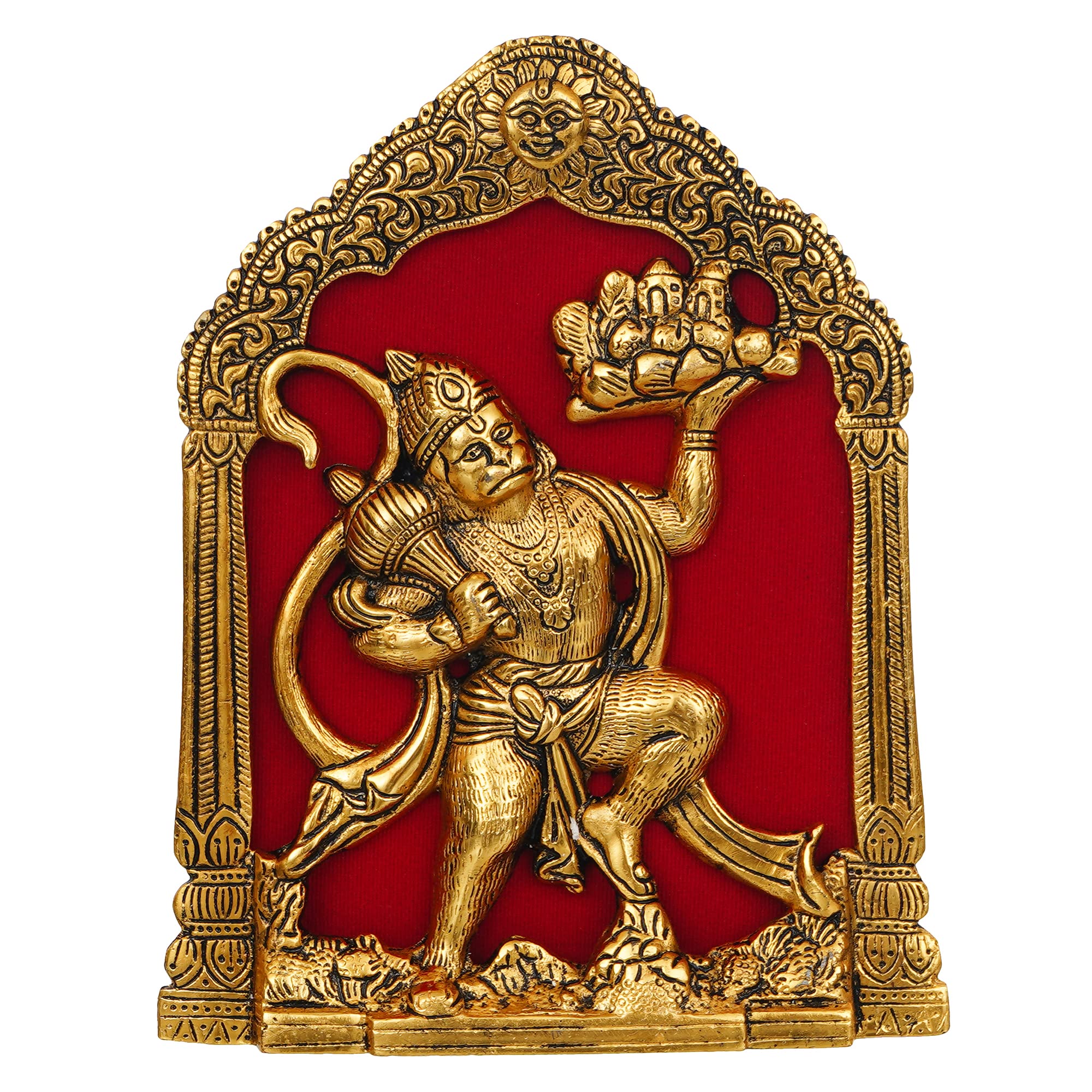 Jaipurcrafts Metal Lord Hanuman Idol Statue For Home And Office Decor | Hanuman Ji Bajrang Bali Ki Murti For Home And Office Tem
