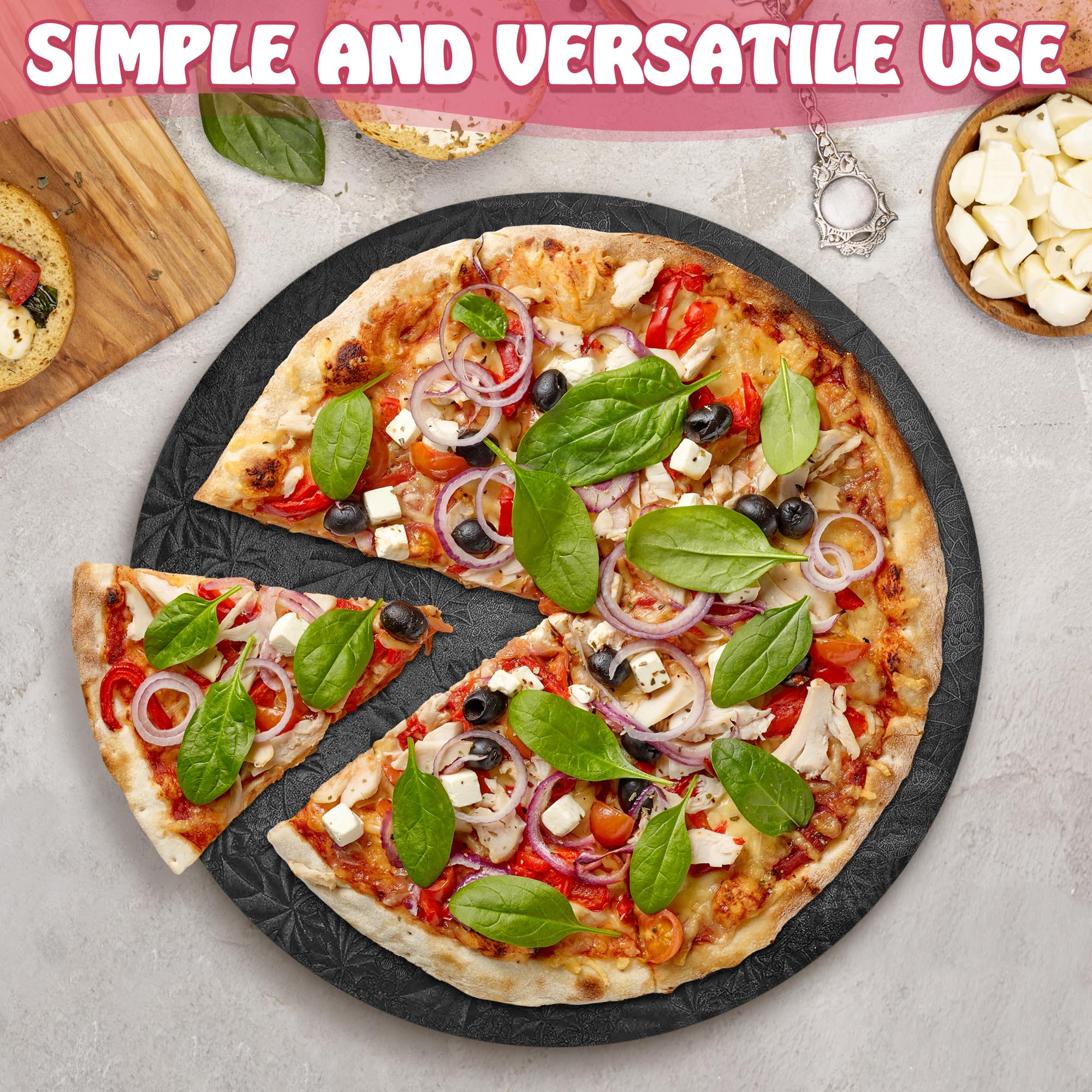 Black Cake Board 12 Inch - Black Cake Drum Cake Boards 12 Inch Round Base For Cake Decorating Practice Board Reusable Cake Board