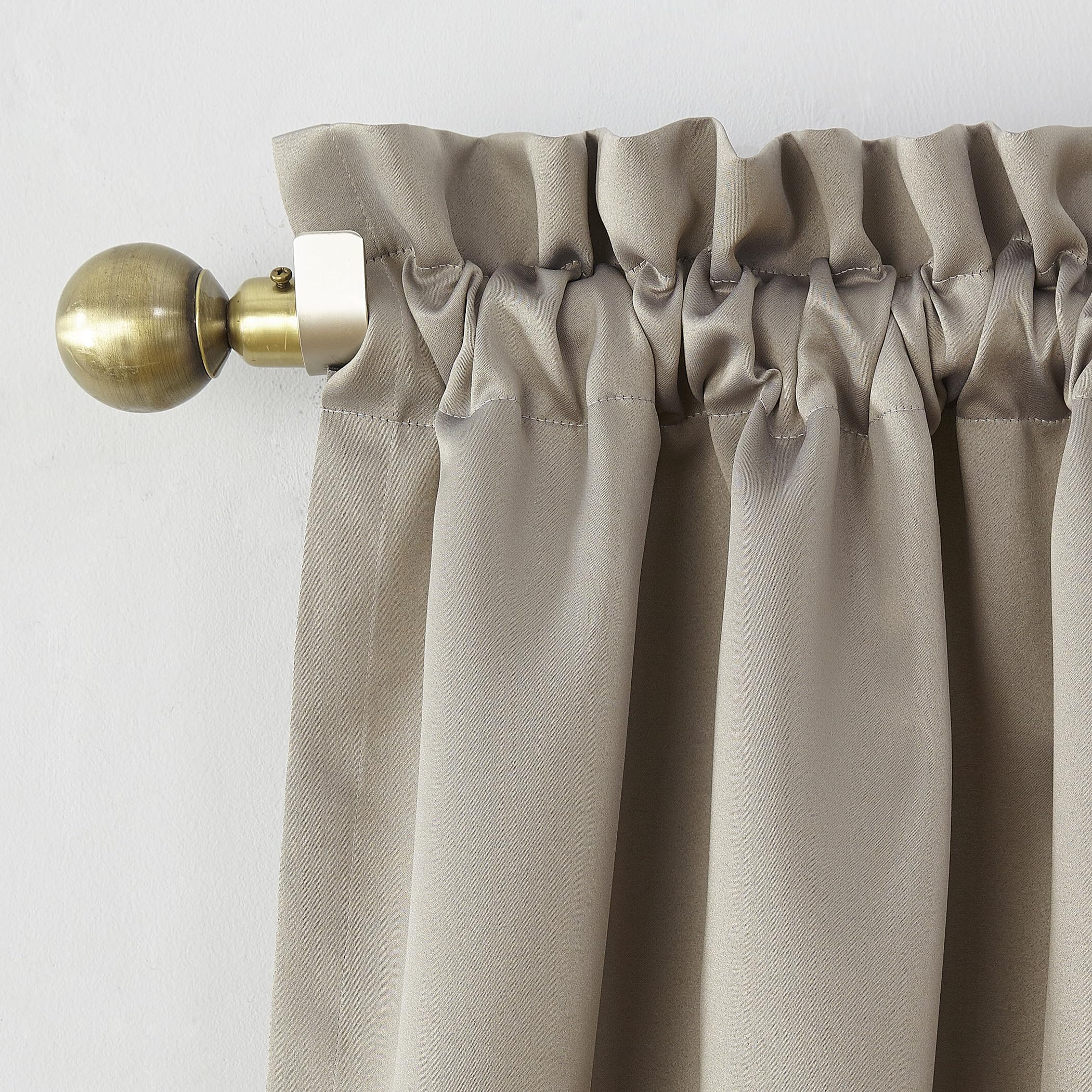 Sun Zero Barrow Energy Efficient Rod Pocket Curtain Panel Pair