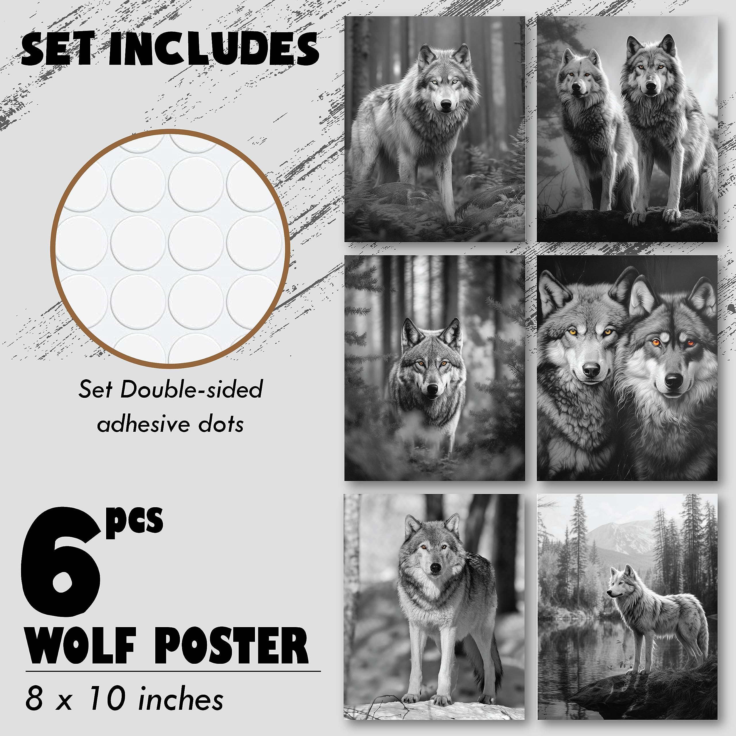 97 Decor Black Wolf Decor - Wolf Poster Prints, Wolf Wall Decor Art, White Wolf Pictures For Home, Wolf Decorations For Bedroom,