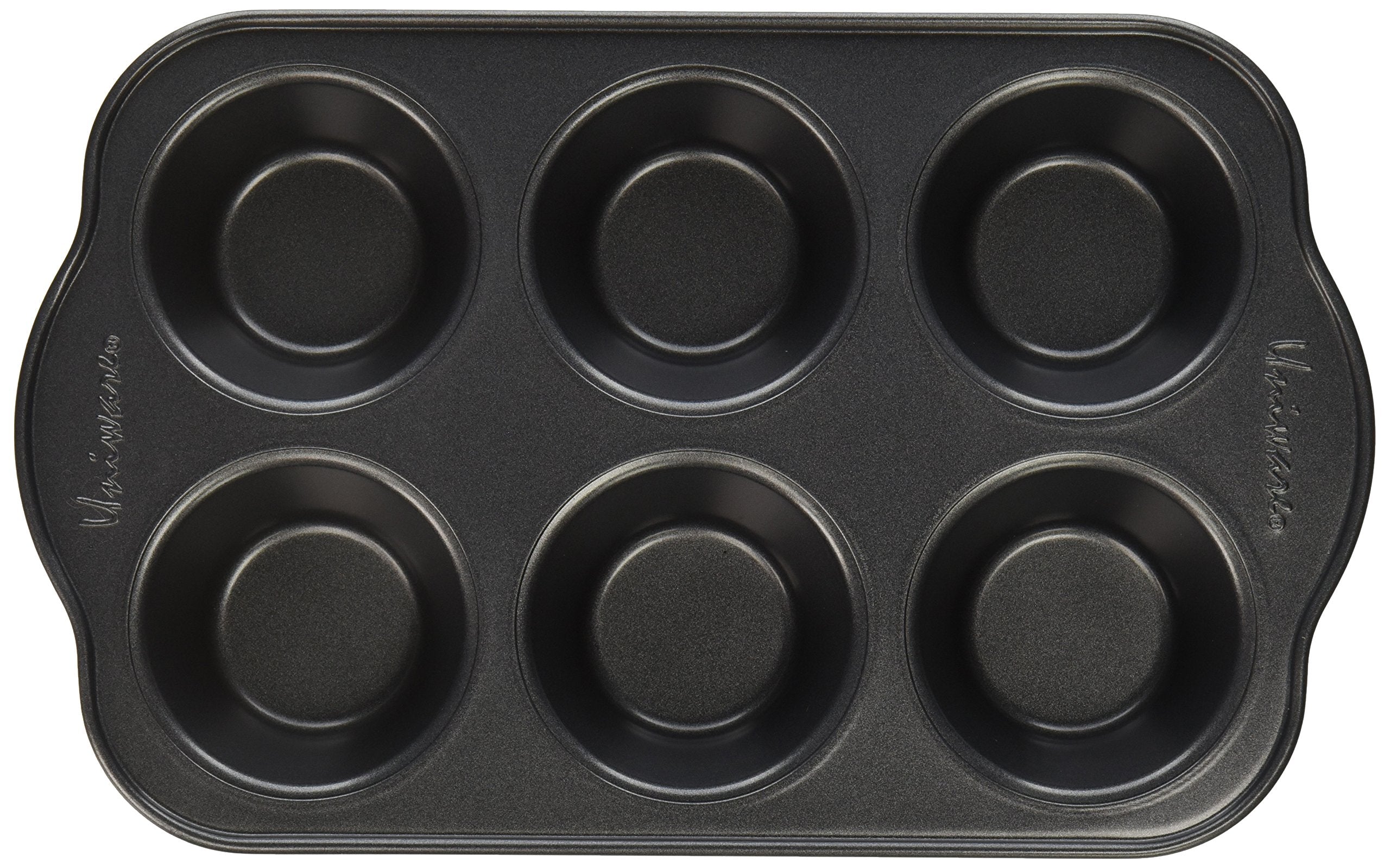 Uniware Nonstick Muffin Pan with Oversized Handles, Horma Antiadherente Para Muffins (6 Cups (Small))