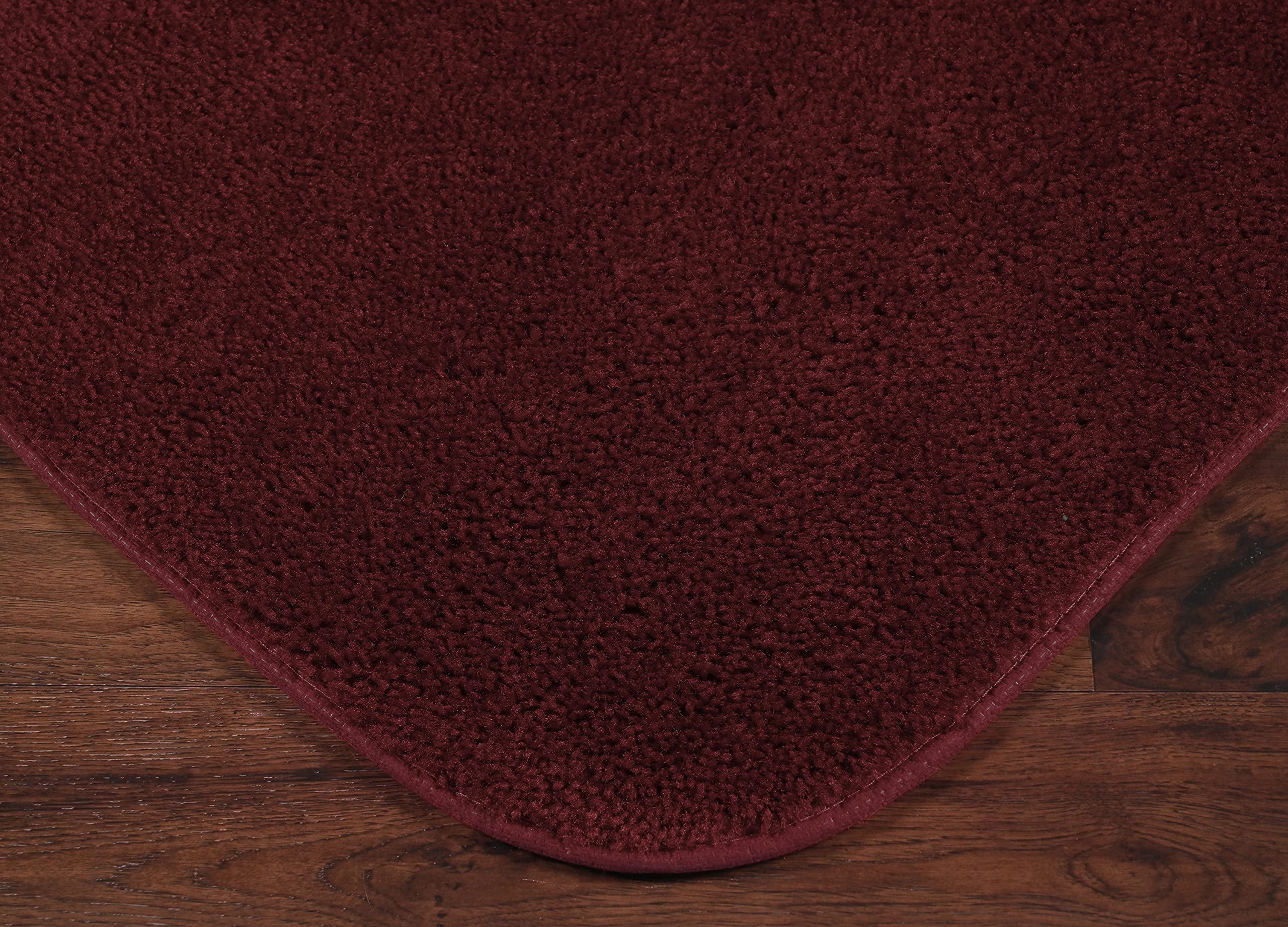 Garland Rug Traditional Bath Rug Set, 4-Piece, Chili Pepper Red
