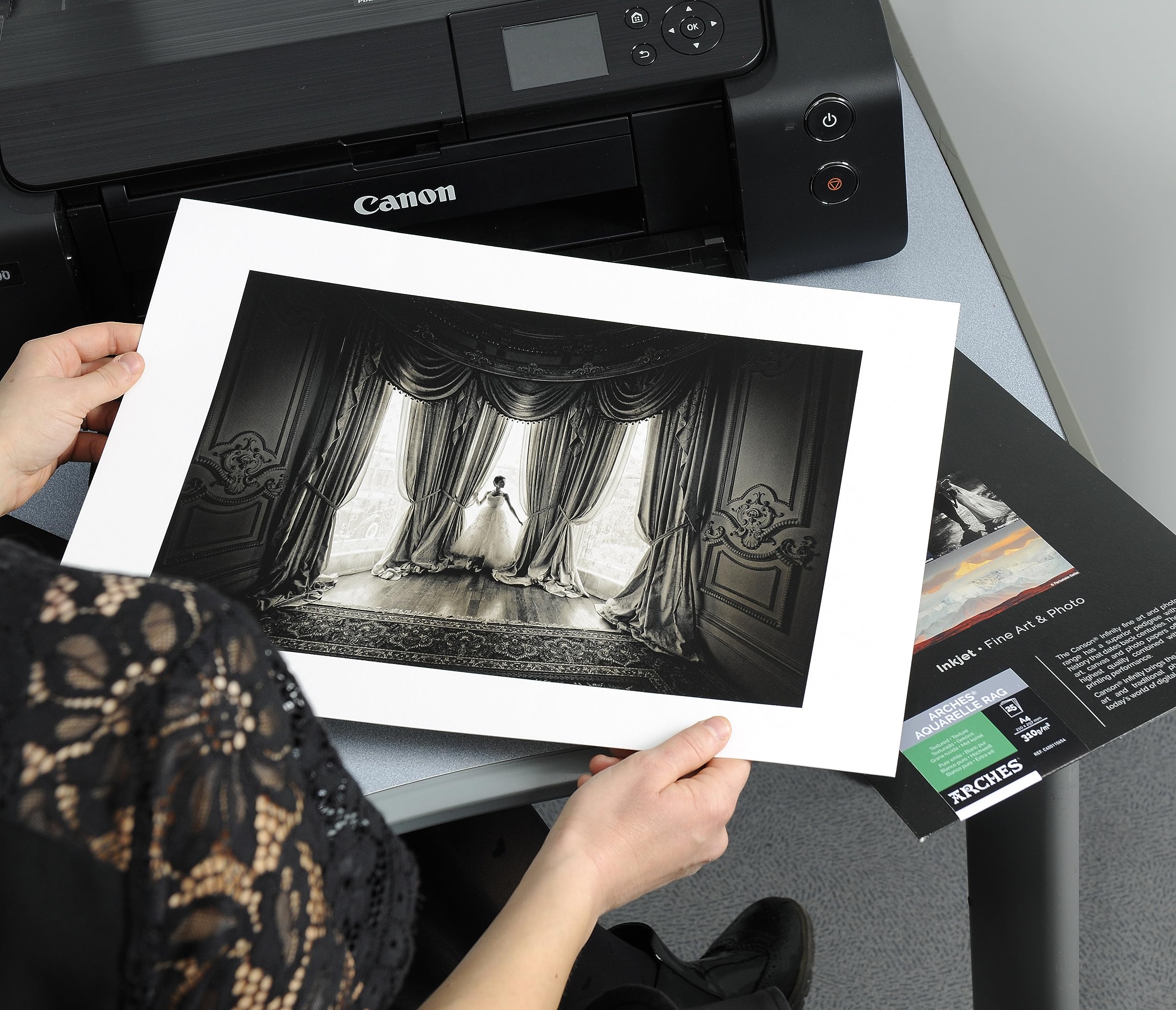 Canson Infinity Photo Lustre Premium Photographic Paper For Black And White, And Color Reproductions, 310 Grams, 8.5 X 11 Inch,