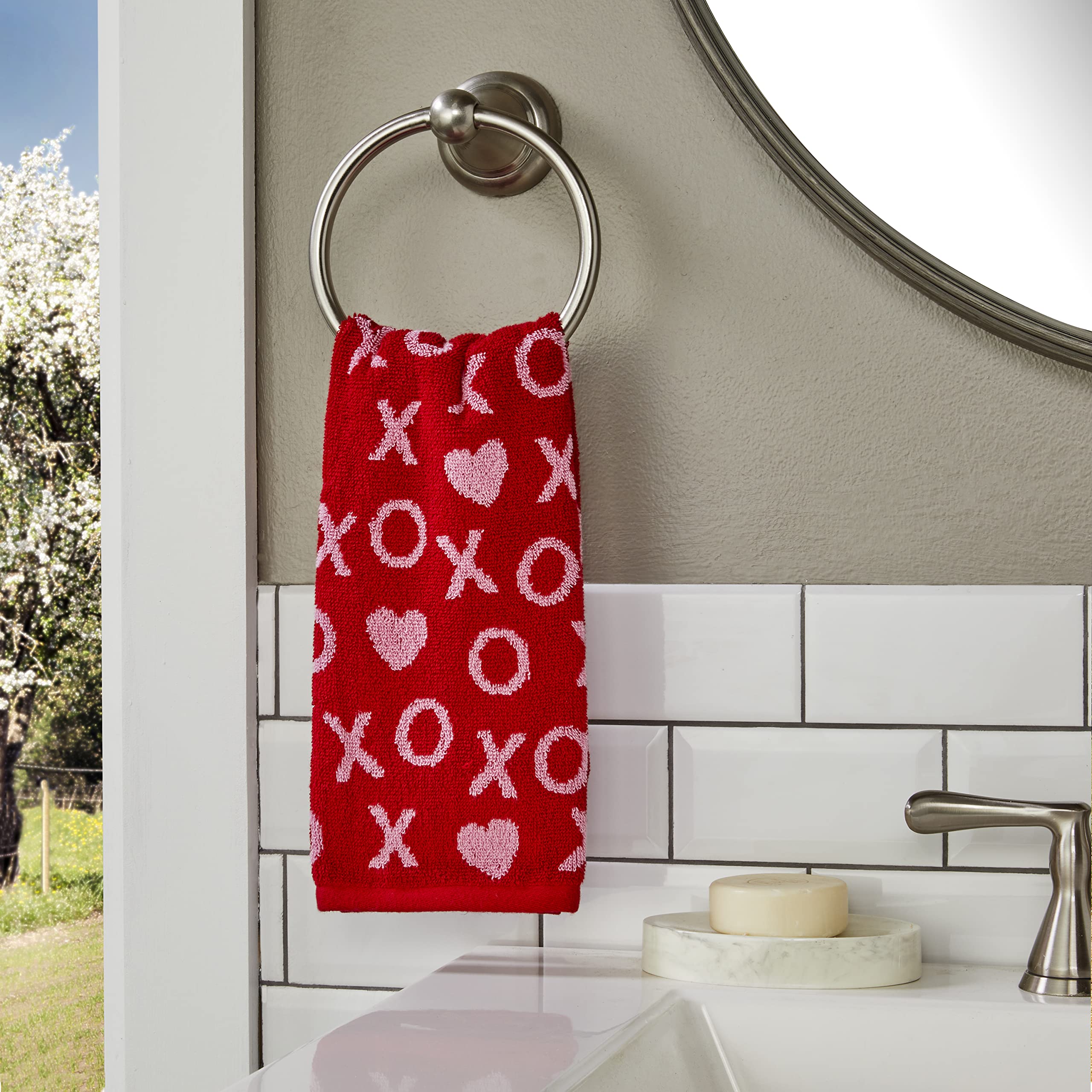 SKL Home Seasonal Jacquard Hand Towel Gift Set  6 Count  Multicolored
