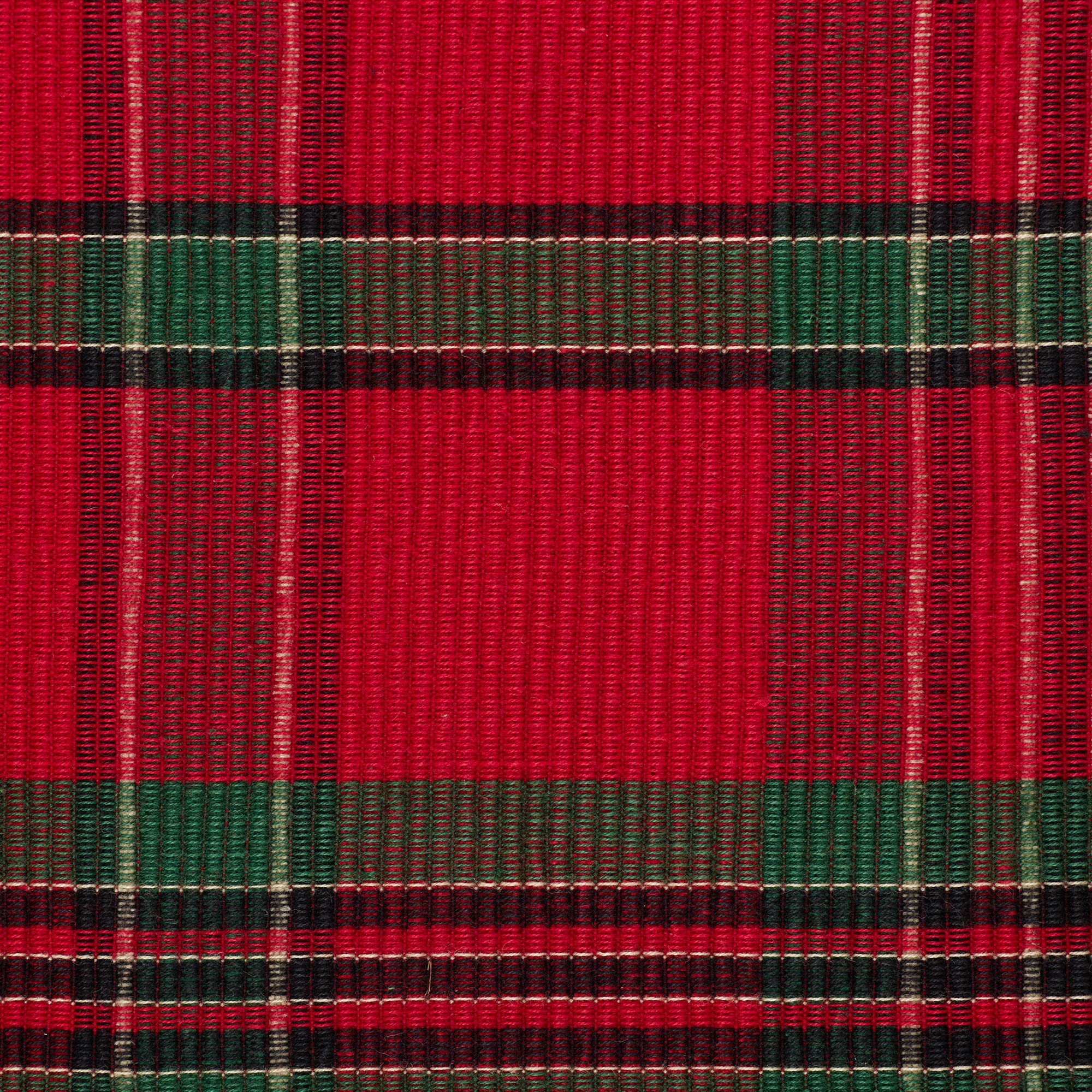Dii Farmhouse Christmas Plaid Dining Table & Kitchen D  Cor, Holiday Placemat Set, 13X19, Red & Green, 6 Count