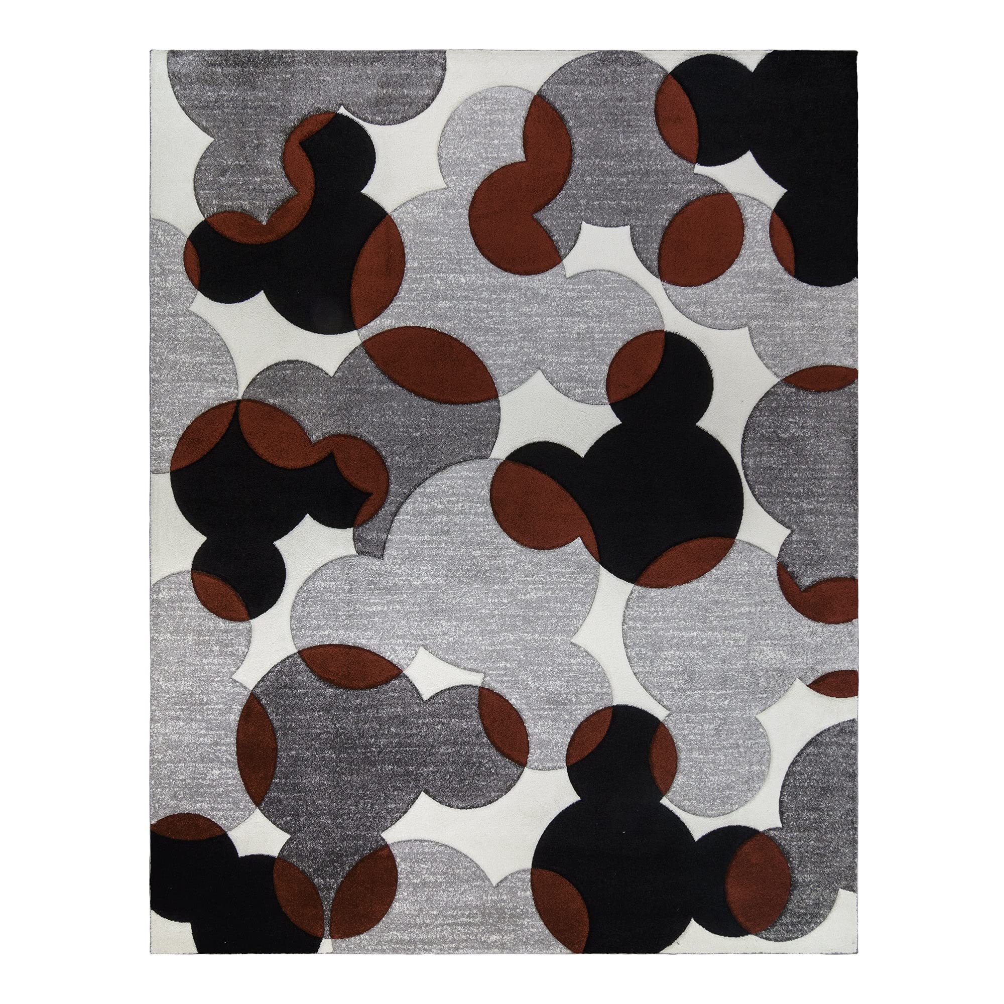 Gertmenian Disney Mickey Mouse Rug Textured Floor Mat Perfect Carpet for Living Room Dining Room Playroom Study Area 8x10 Large,