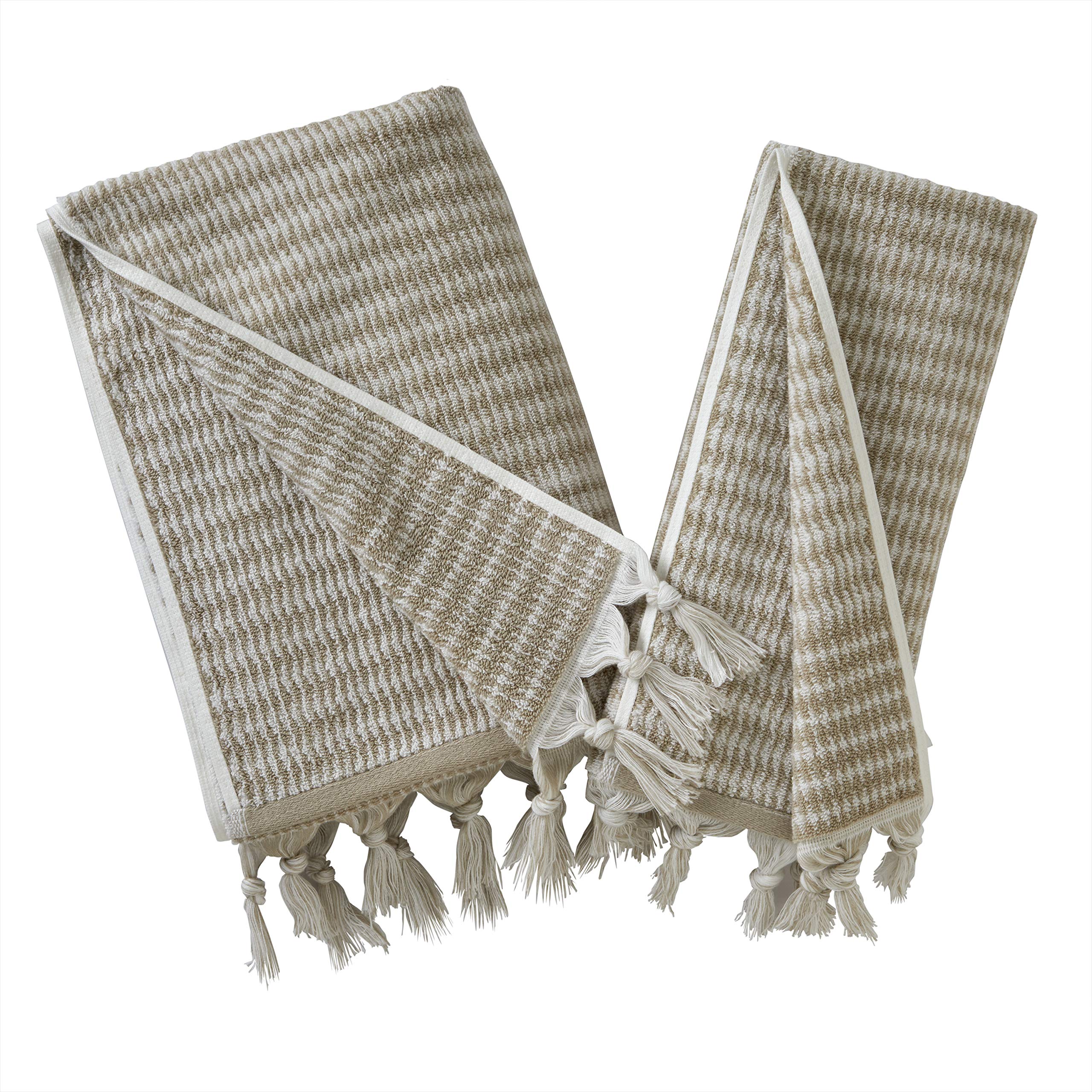 Skl Home Longborough Hand Towel (2-Pack), Tan