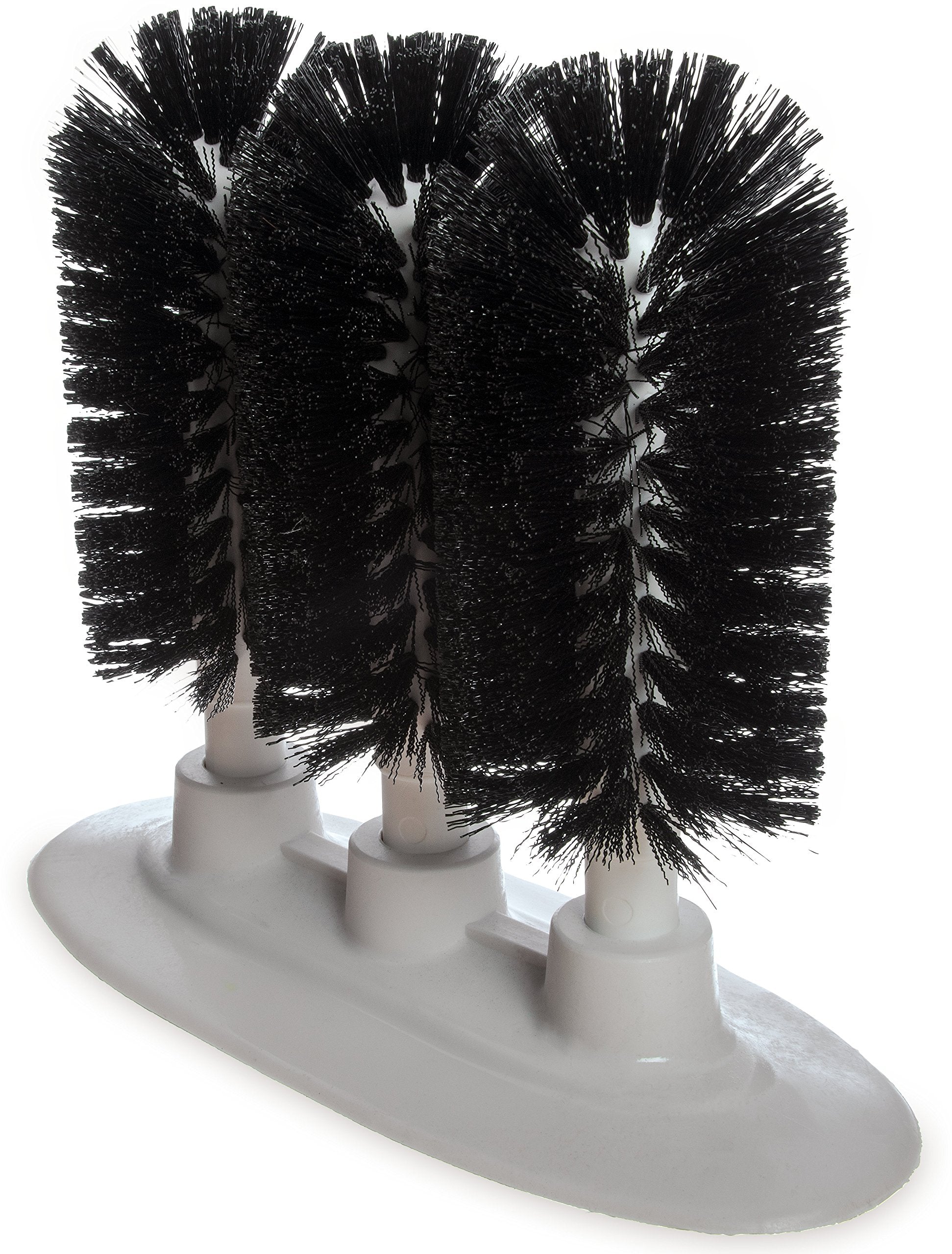 Sparta 4046103 Plastic Glass Washer, Scrub Brush With Soft Bristles, 8 Inches, Black