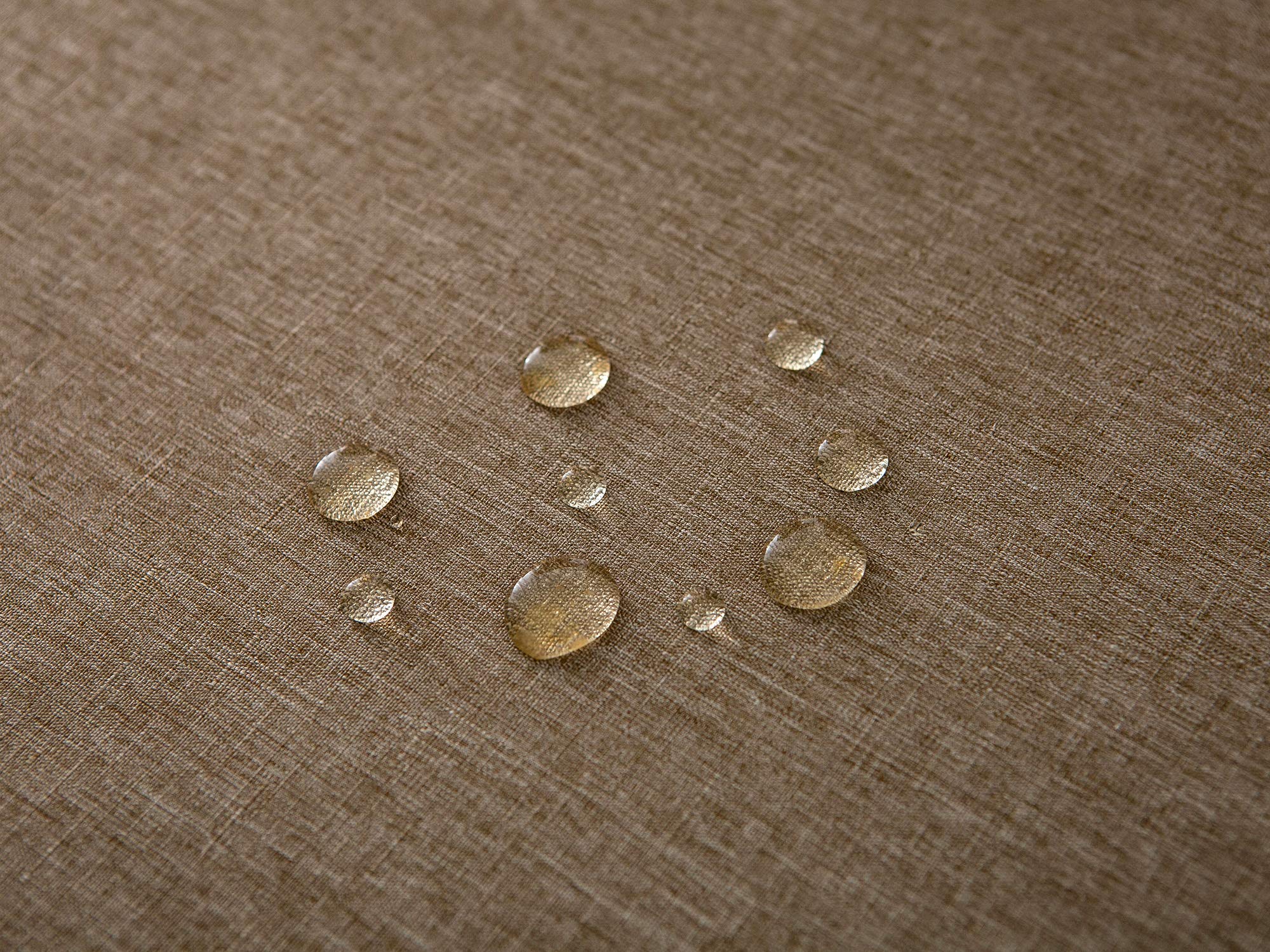 Ehousehome Faux Linen Tablecloth With Lace Trim - Waterproof/Spill Proof/Stain Resistant/Wrinkle Free/Oil Proof - For Banquet, P