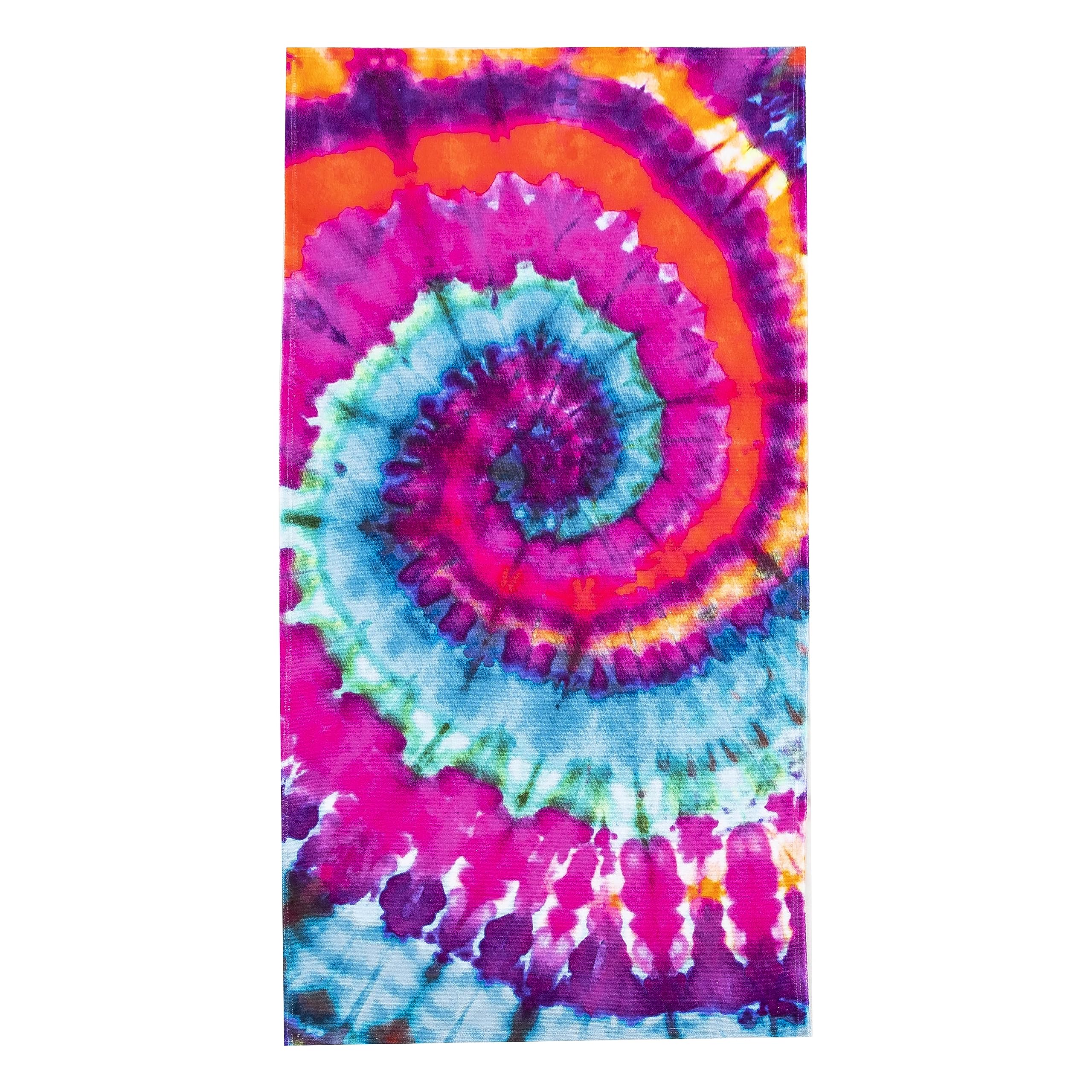 Psychedelic Tie Dye Beach Towel;  30'' X 60''(D0102H94Ccw.)