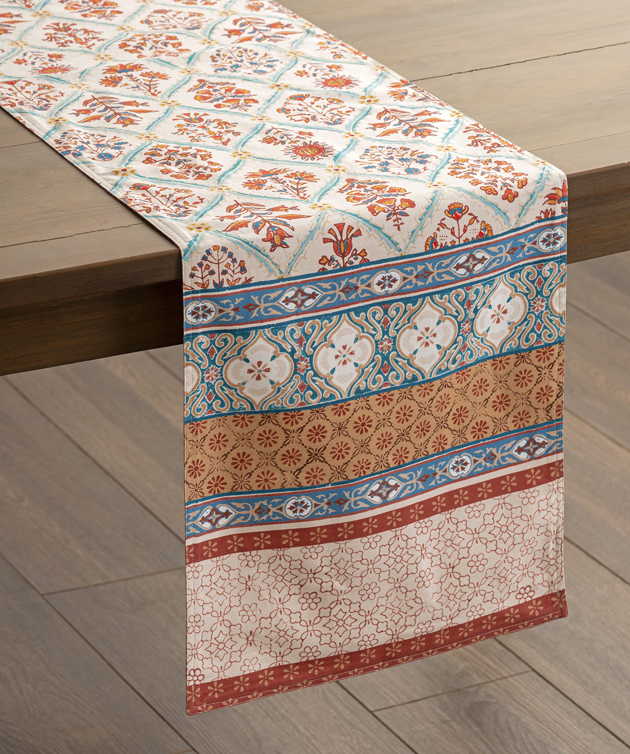Maison D' Hermine Tablerunner 100% Cotton Table Runner Decorative Table Covers, Dining, Home, Wedding, Banquet, Buffet, Romane (