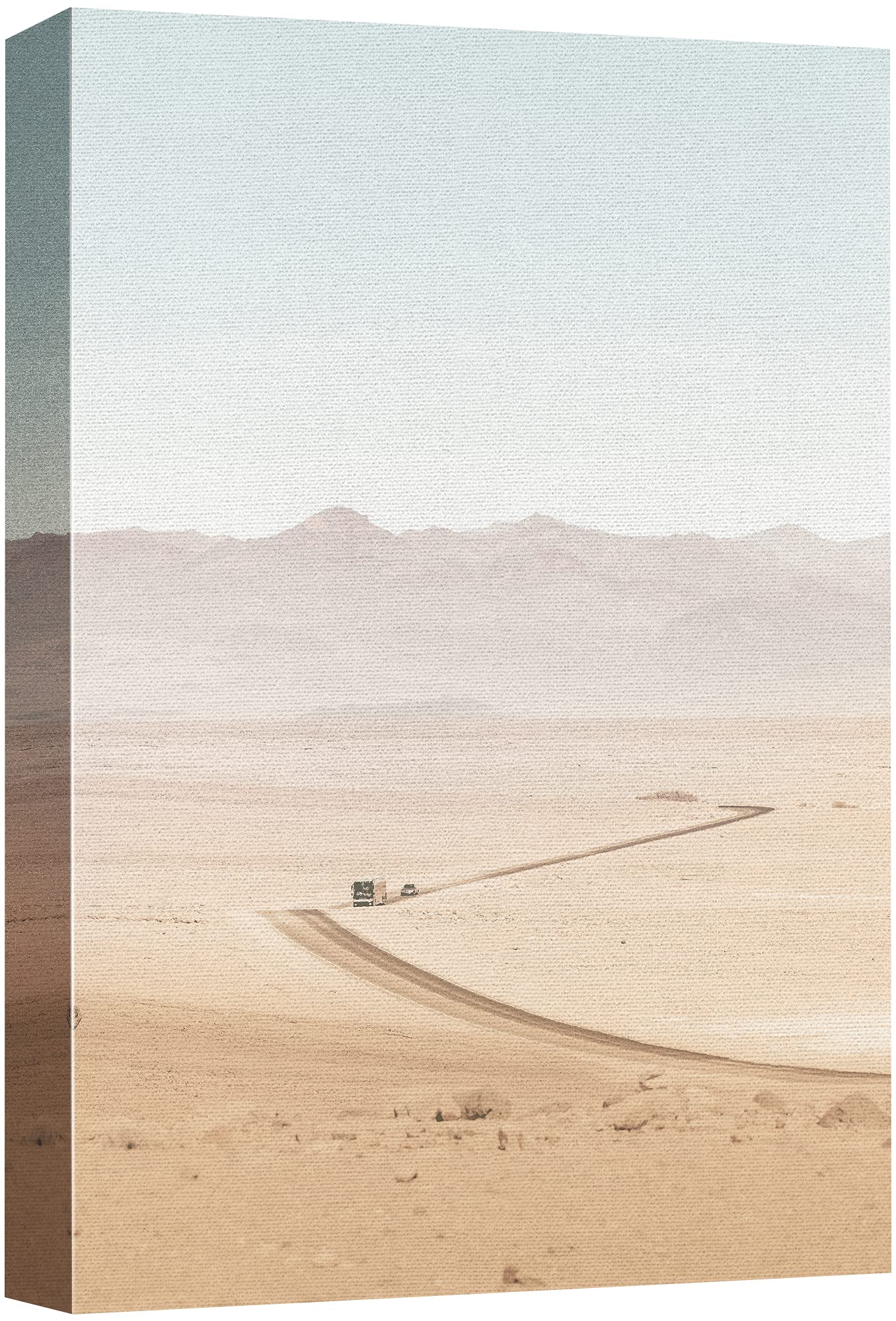 Signford Canvas Print Wall Art Desert Trail Into Mountains Nature Wilderness Photography Modern Art Rustic Landscape Colorful Mu