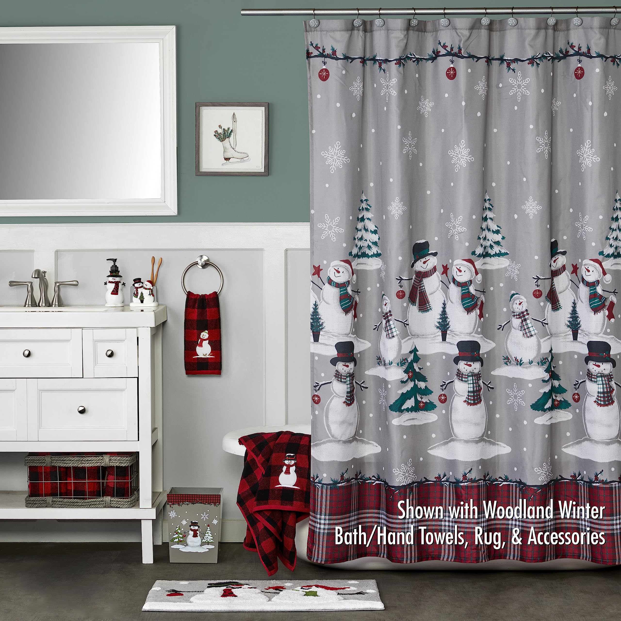 SKL Home Woodland Winter  Bath Rug  Multicolored