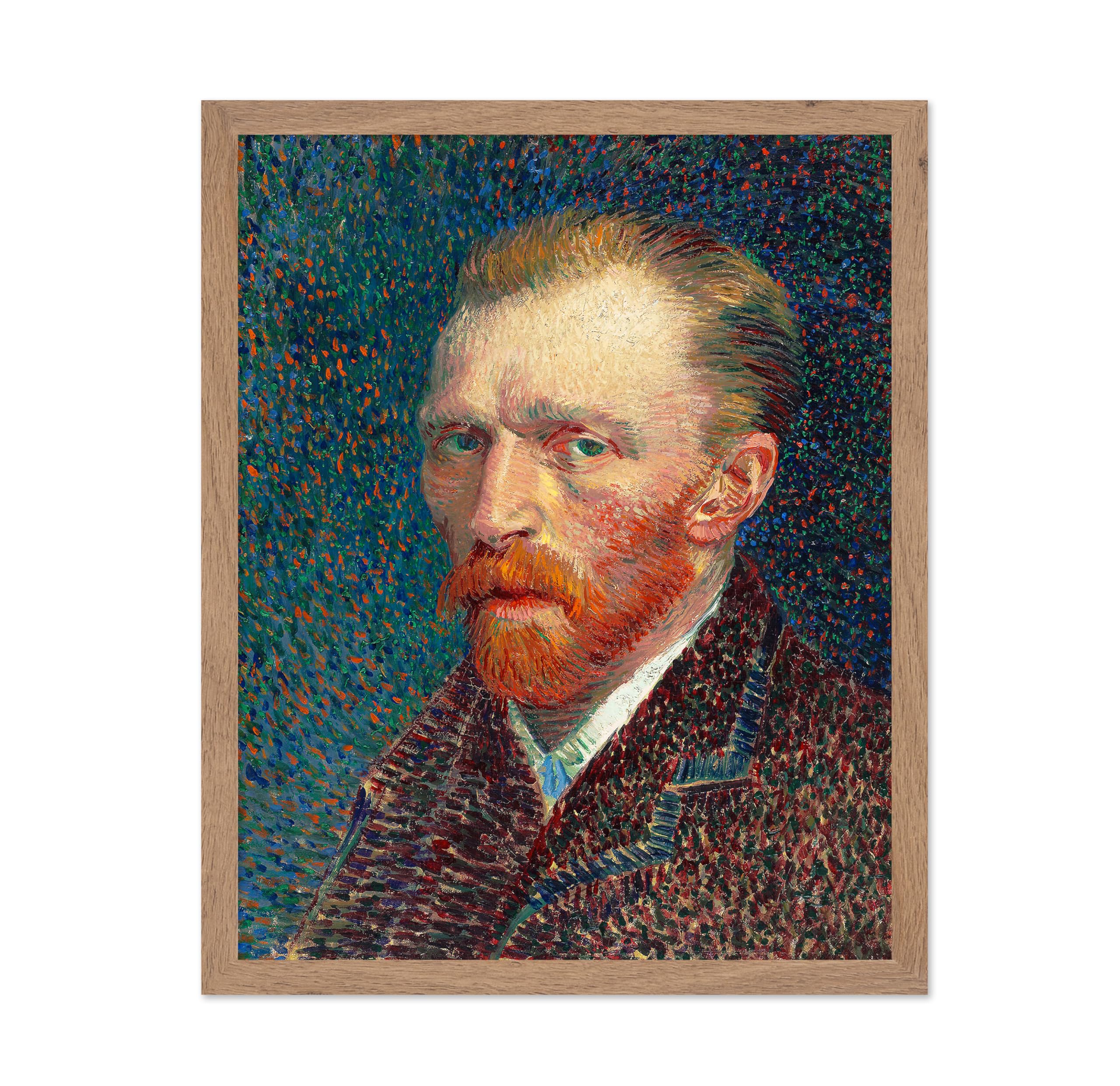 Poster Master Vintage Van Gogh Poster - Retro Impressionism Print - Gift for Artist, Painter - Artistic Self Portrait, Drawing -