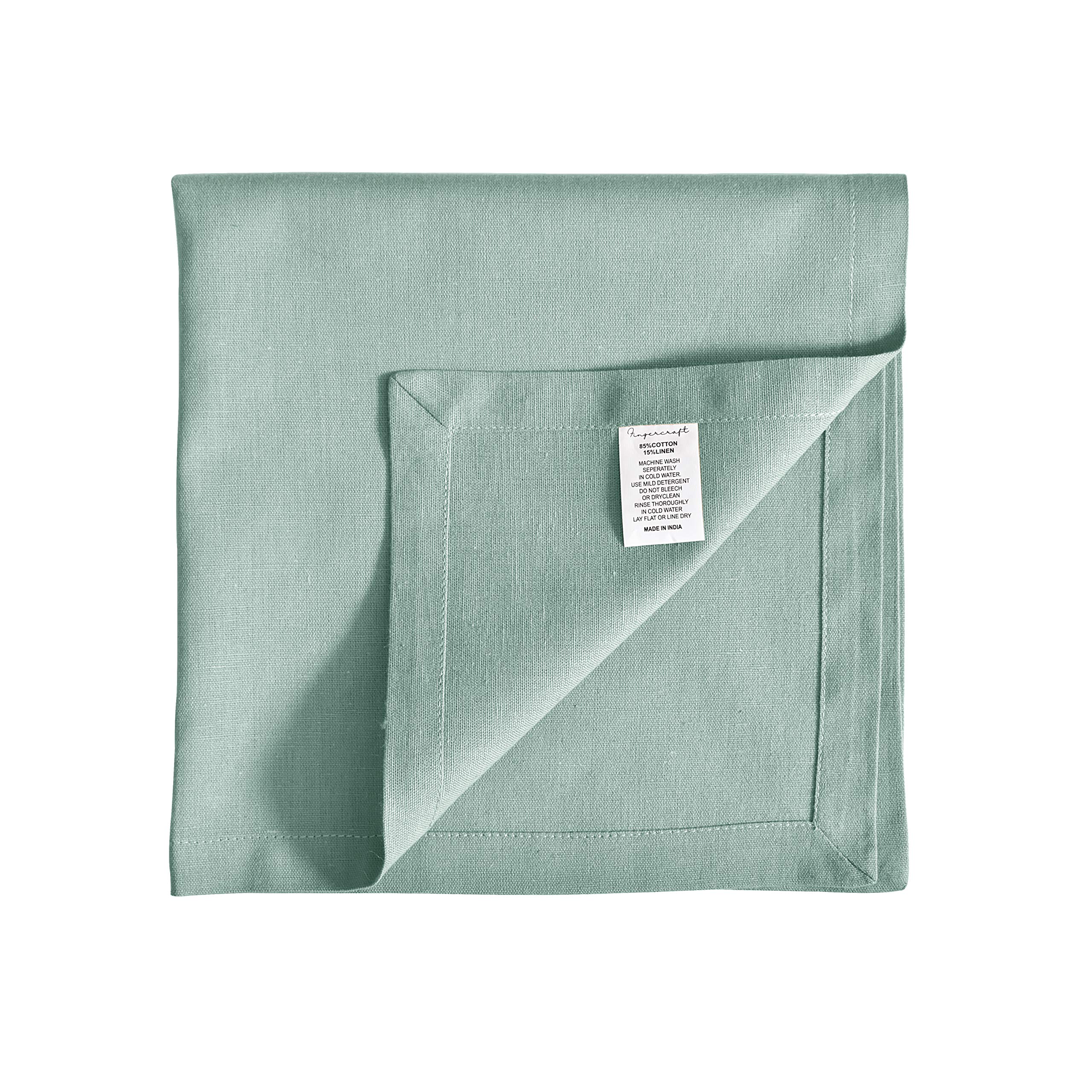 Fingercraft Cloth Napkins, Cotton Linen Blend Napkins Cloth Washable 12 Pack Premium Quality For Restaurant, Parties, Weddings,