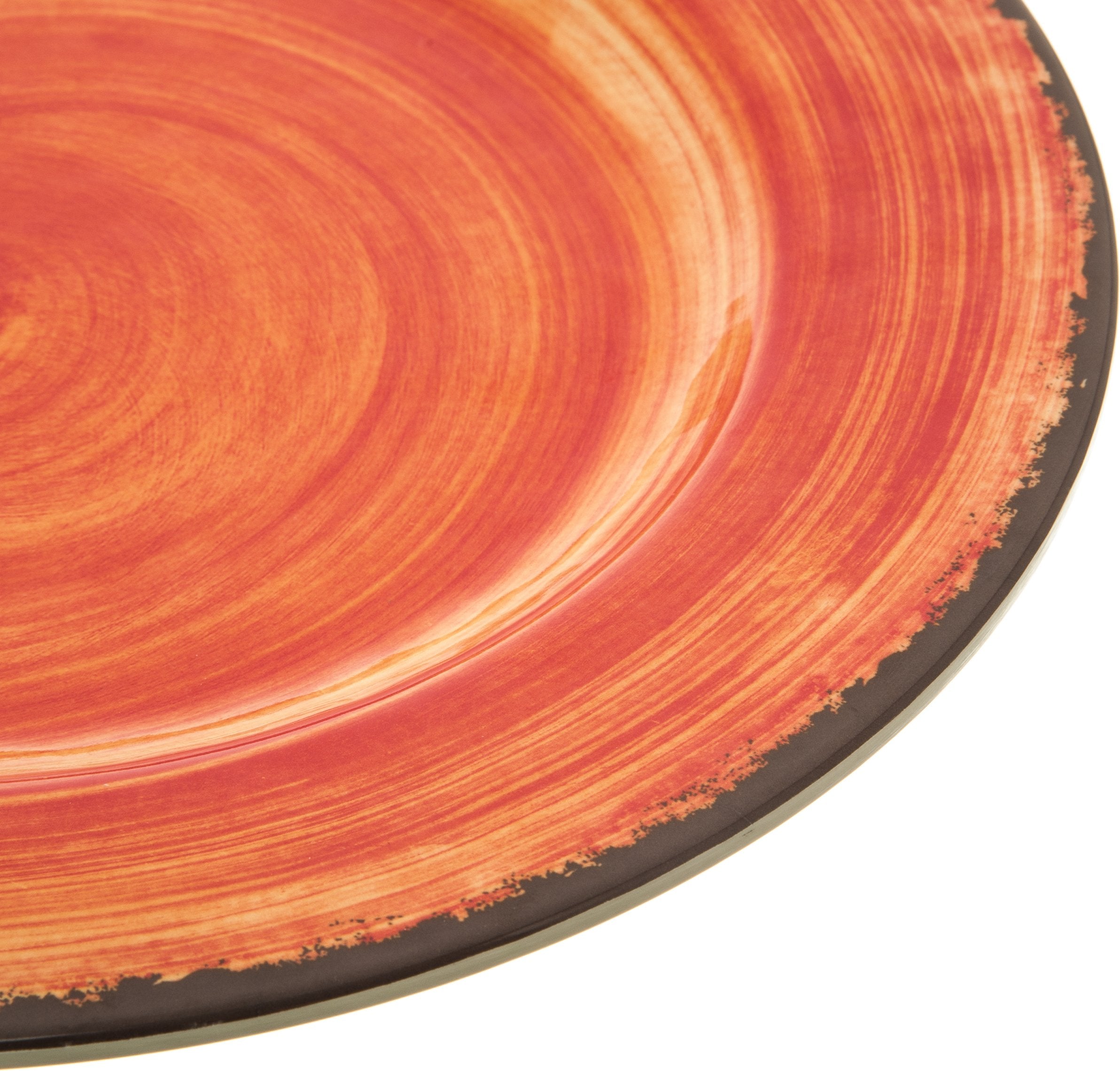 Carlisle Foodservice Products Mingle Resuable Plastic Plate Dinner Plate With Pottery Style For Home And Restaurant, Melamine, 1