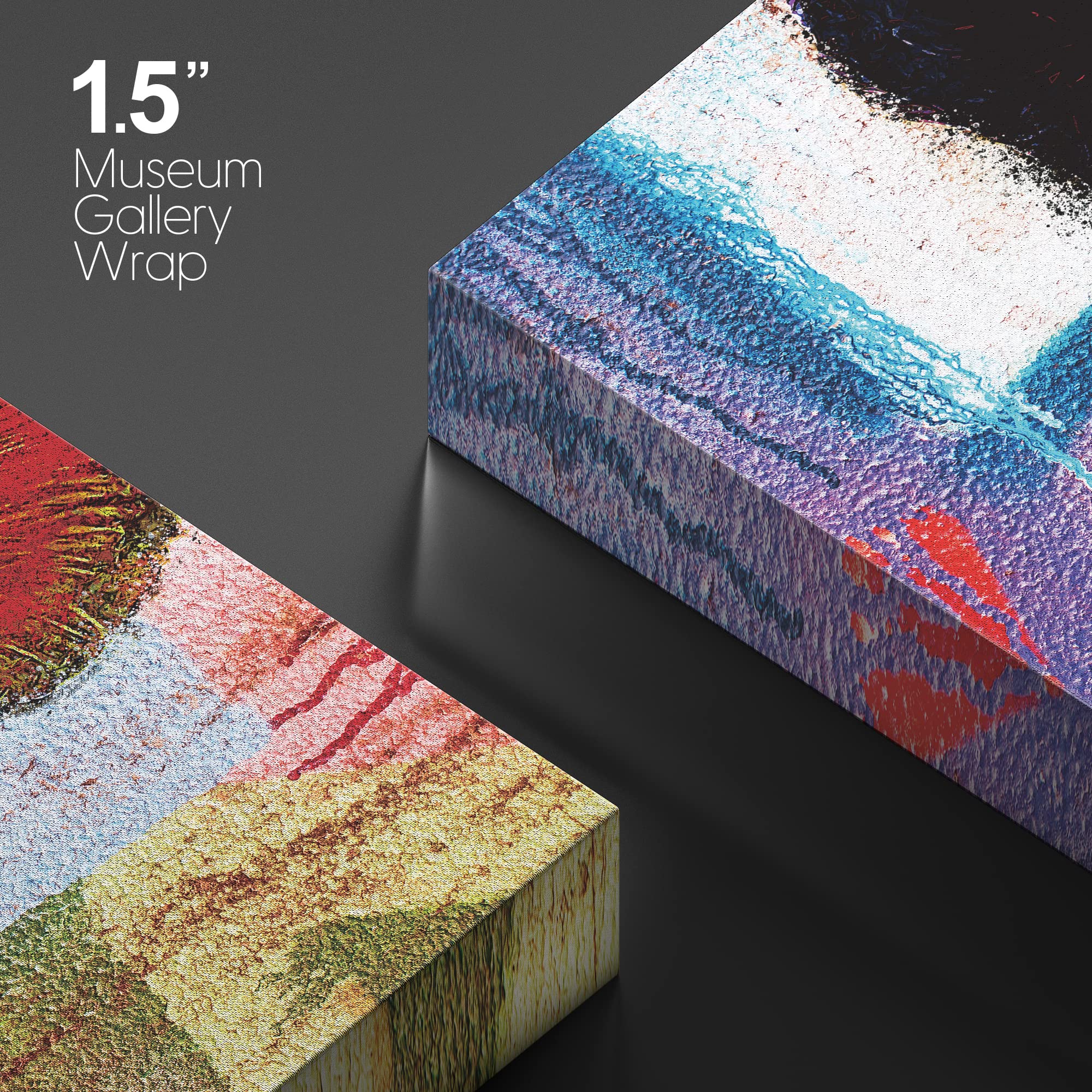 Signwin Framed Canvas Wall Art David Bowie Ziggy Stardust Colorful Collage Graffiti & Street Art Famous People Pop Art Modern Ur