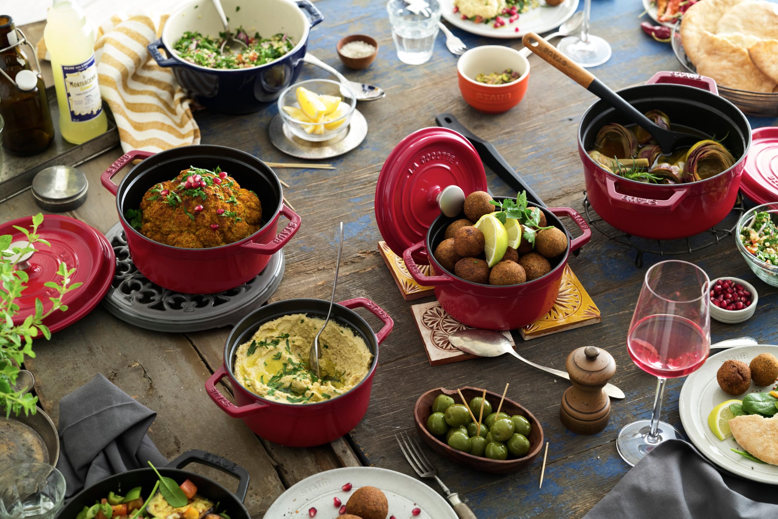 STAUB Cocotte Round 22cm Cherry