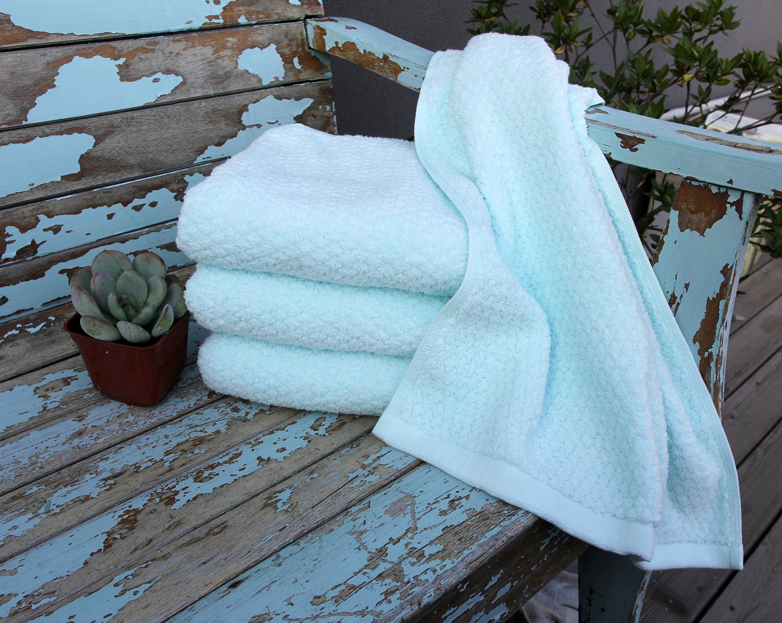 Everplush Hand Towel Set  4 x (16 x 30 in)  Spearmint  4 Count