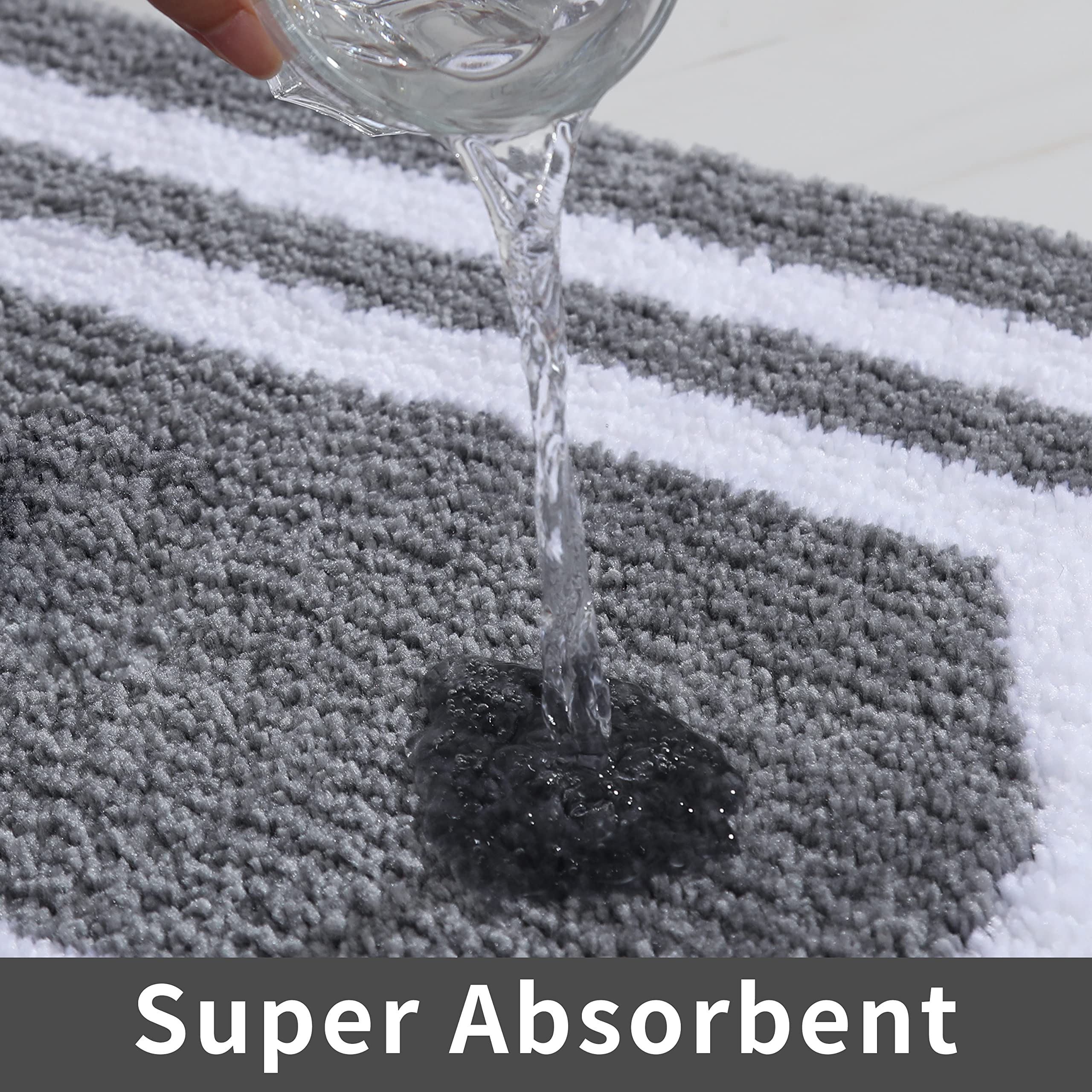 Cosy Homeer Extra Thick Bath Rugs - Anti-Slip Bath Linen Sets Mats Soft Plush 100% Strong Mirco Polyester Mat Living Room Bathro