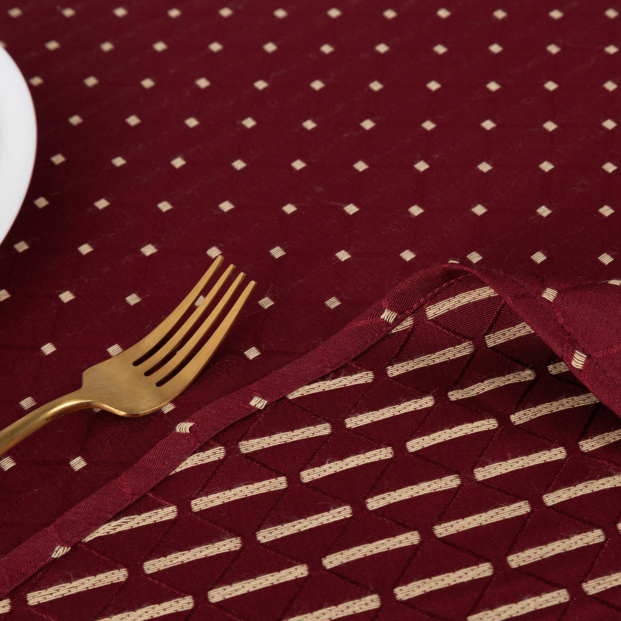 Randall Placemats Table Mats Waffle Geometric Diamond 4Pcs Set Heat Insulated Resistant Spot Clean Machine Washable, Soft And Du
