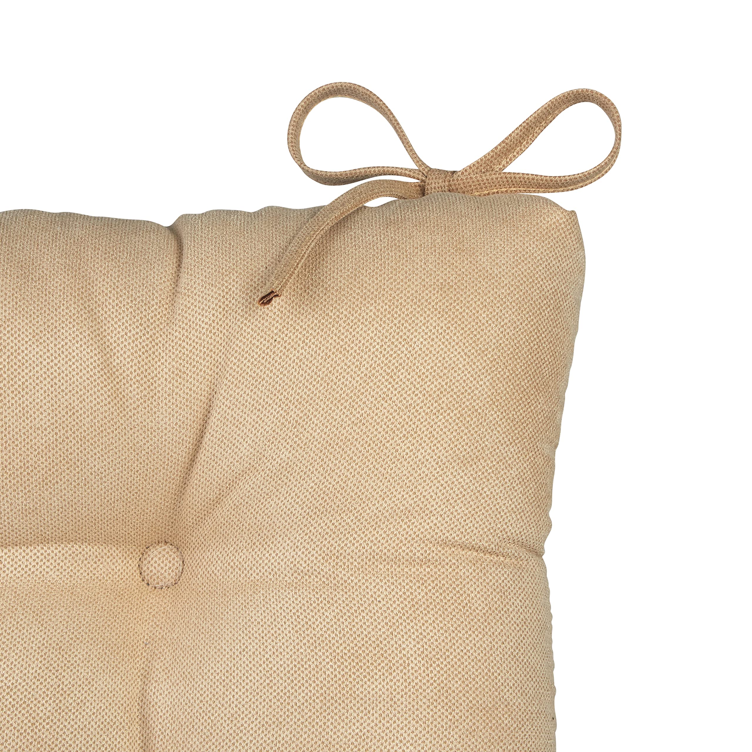 Klear Vu Omega Non-Slip Rocking Chair Cushion, Assembled In Usa, Thick Tufted Design, Includes Seat Pad & Back Pillow With Ties,