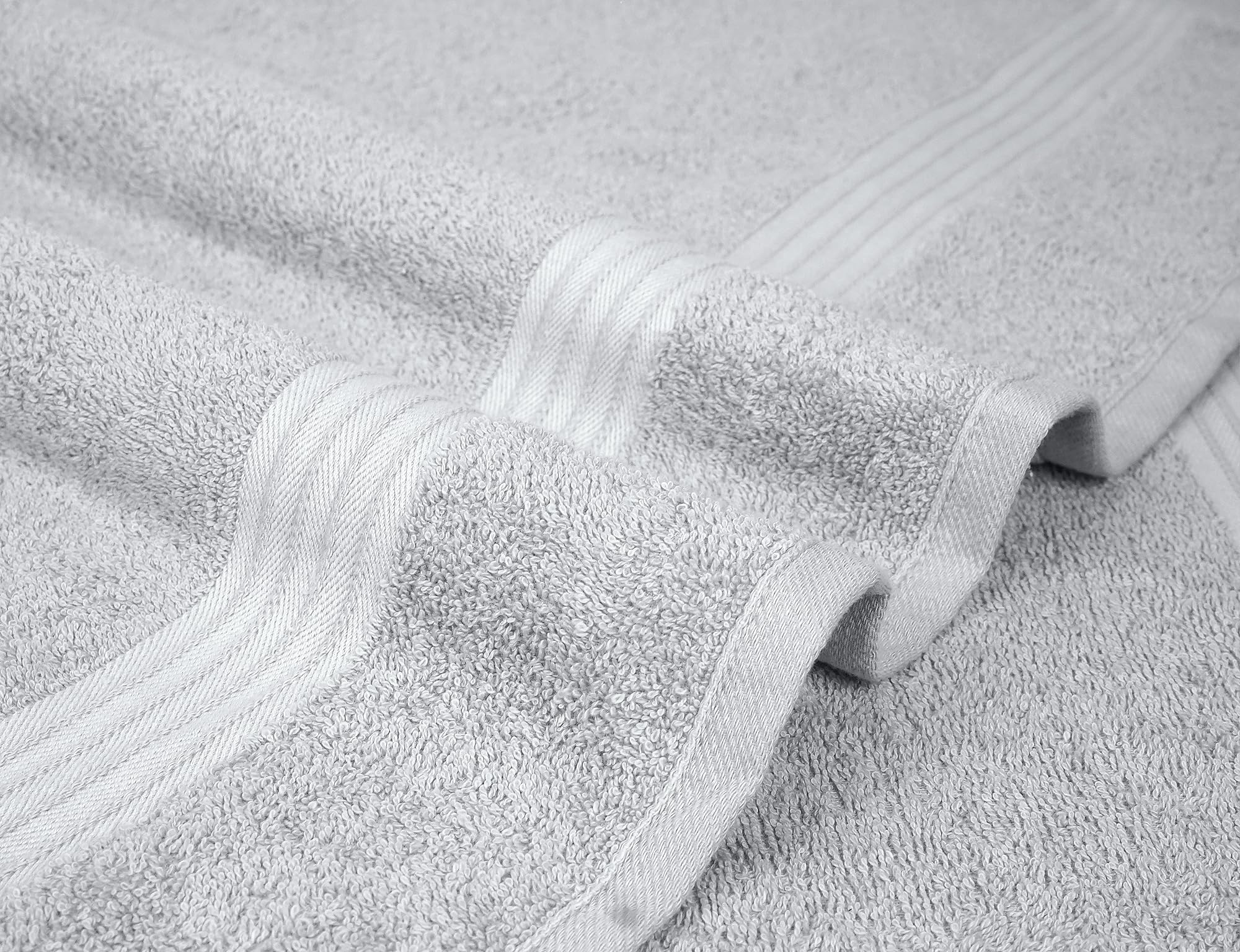 Textila 100% Cotton Extra Large Bath Towels - 30X60 (4-Pack, Silver Gray) - Highly Absorbent, Super Soft, And Luxurious For Bath