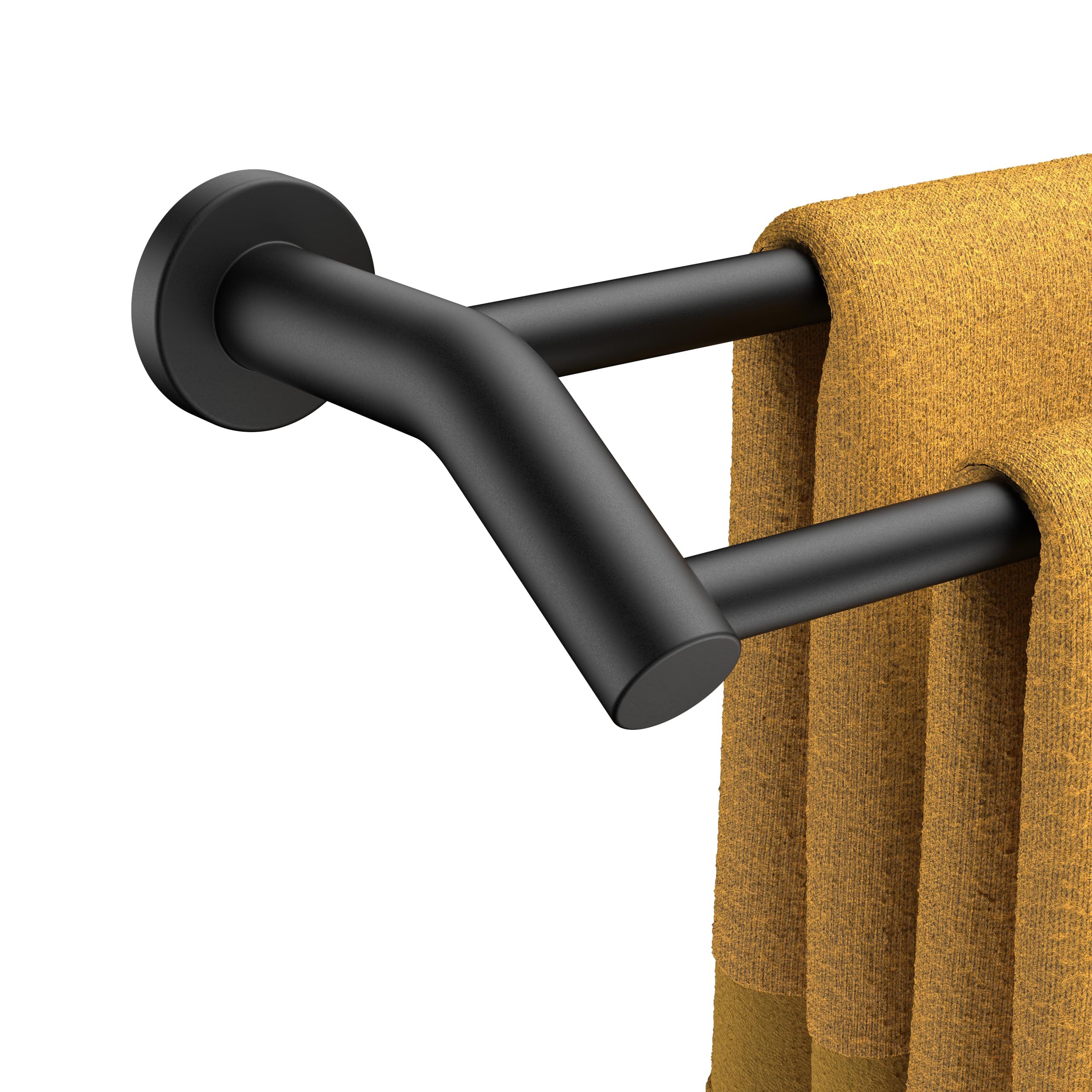 Forious Double Towel Bar 24 Inch, Heavy Duty Sus304 Stainless Steel Dual Towel Racks For Bathroom Wall Mount, Space Saving Towel