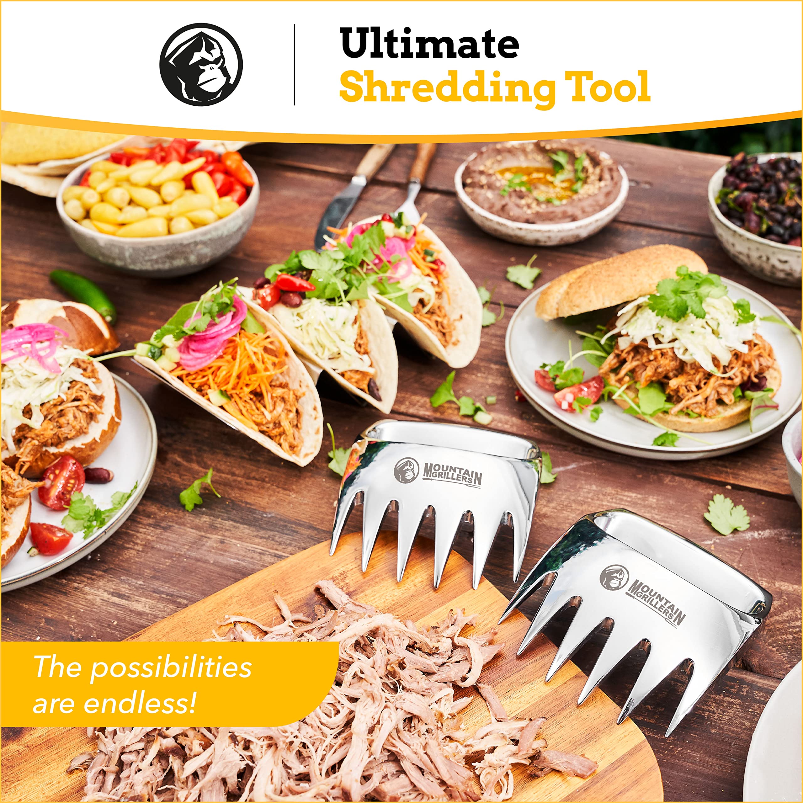 Meat Claws Meat Shredder For Bbq - Perfectly Shredded Meat, These Are The Meat Claws You Need - Best Pulled Pork Shredder Claw X
