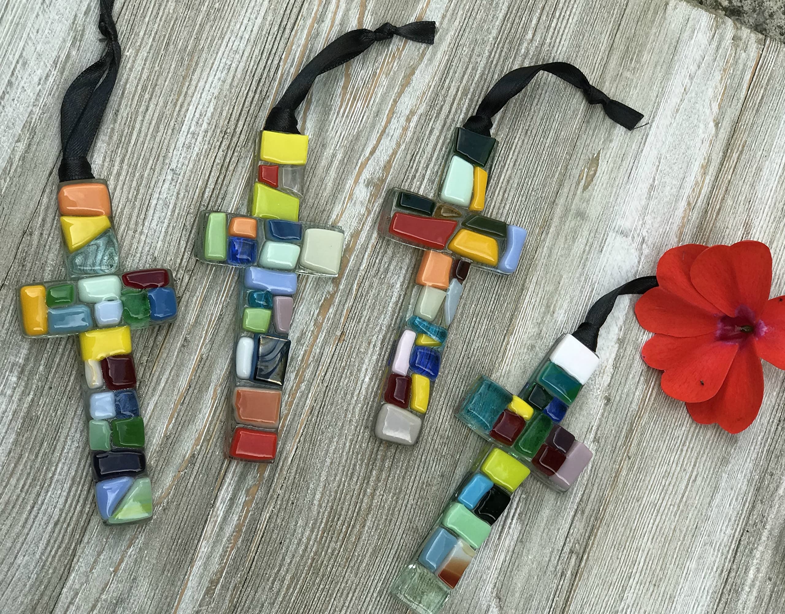 Inspirational Gift: Handmade Mosaic Glass Gift Cross