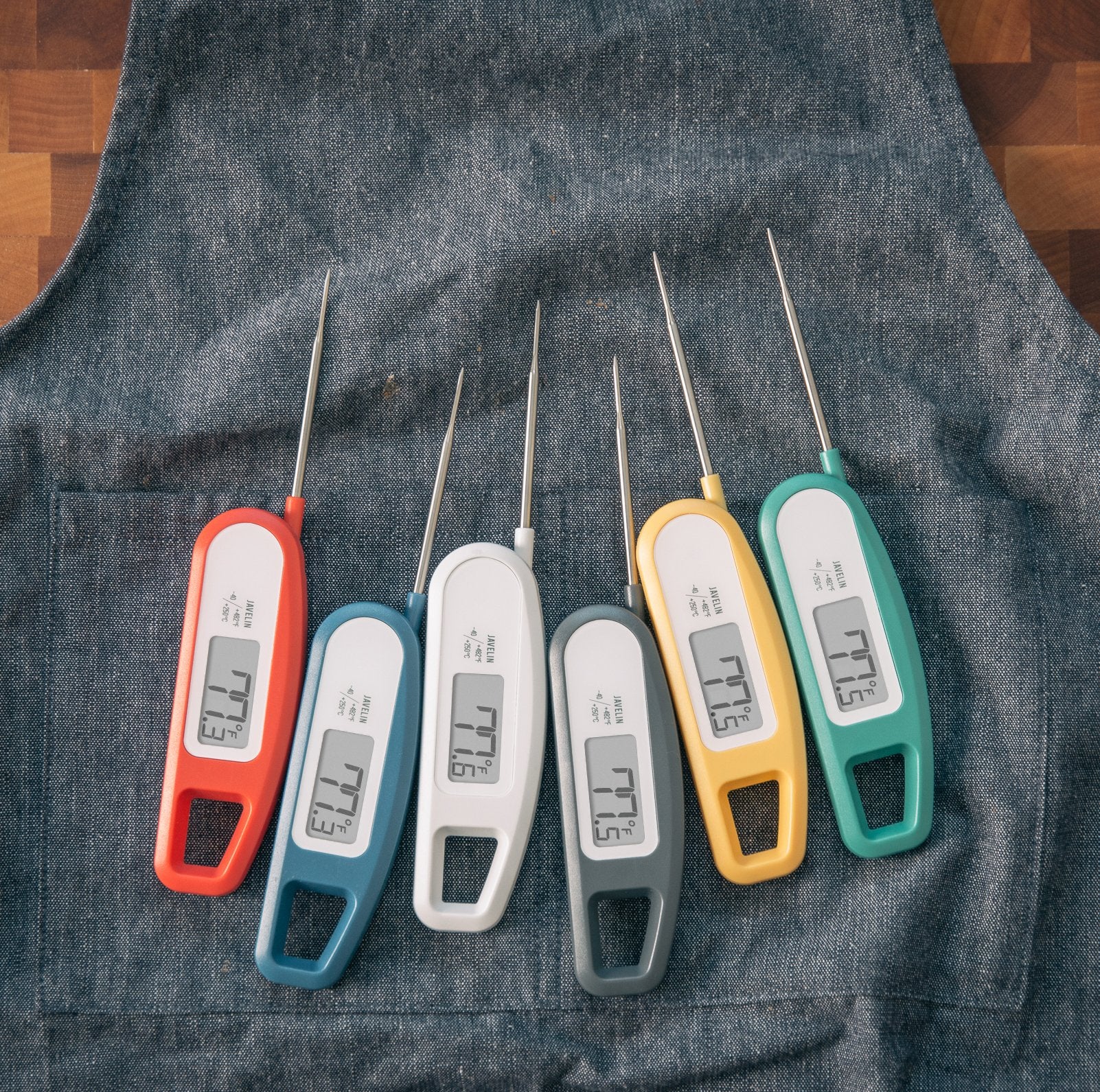Lavatools Javelin Ultra-Fast 3-Second Digital Instant Read Meat Thermometer for Grill and Cooking, 2.75 Probe, Compact Foldable