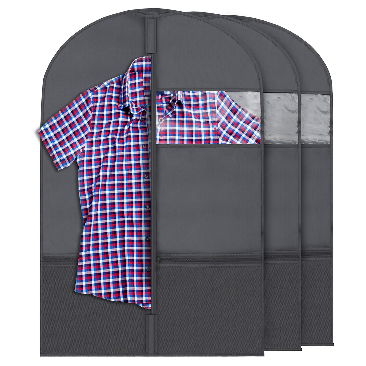 Plixio 36'' Kids Garment Bags For Dance Costumes, Childrens Hanging Clothes, Uniform, Suits, Girls Dress Recital Outfit Organize
