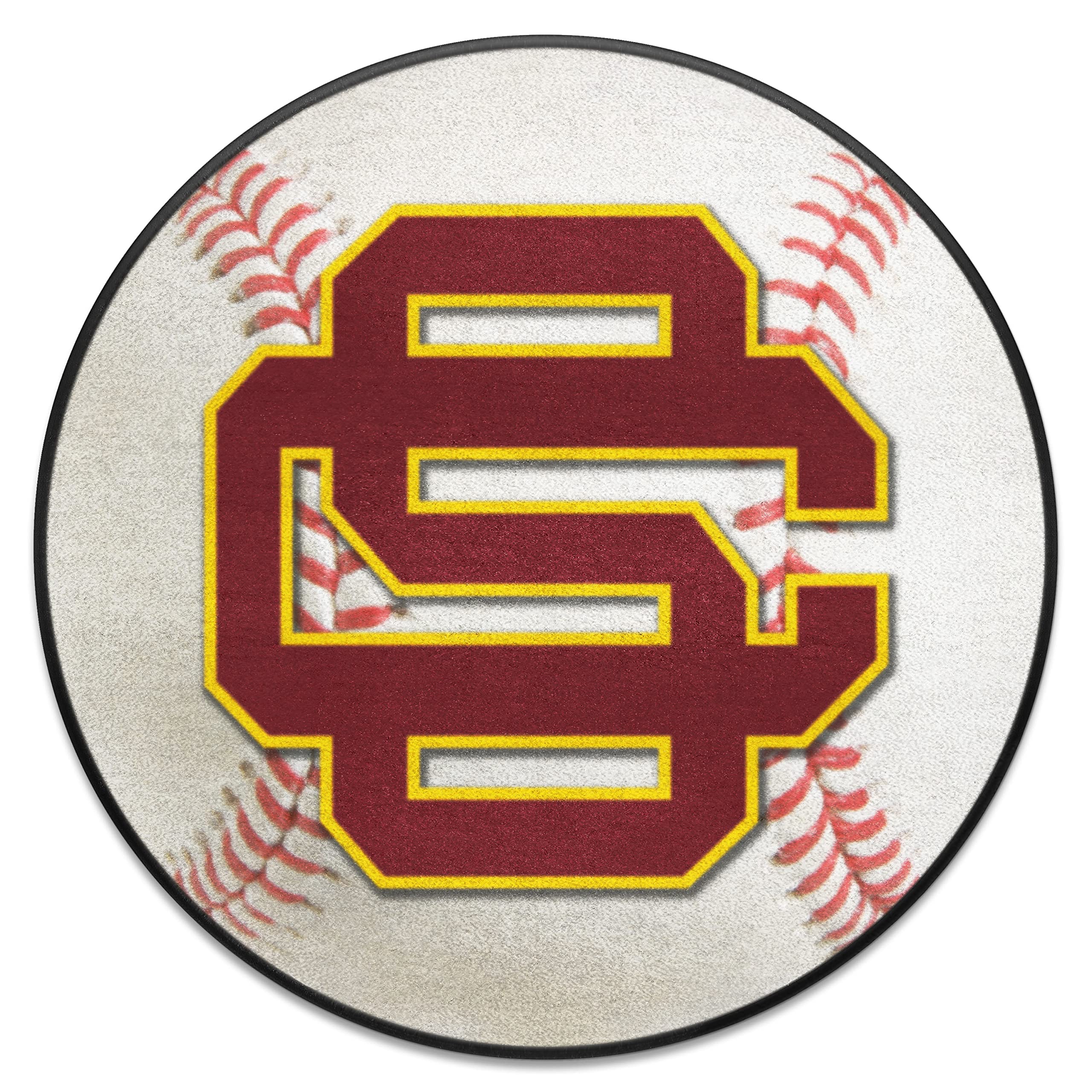 FANMATS 1343 Southern California Trojans Baseball Shaped Accent Rug - 27in. Diameter