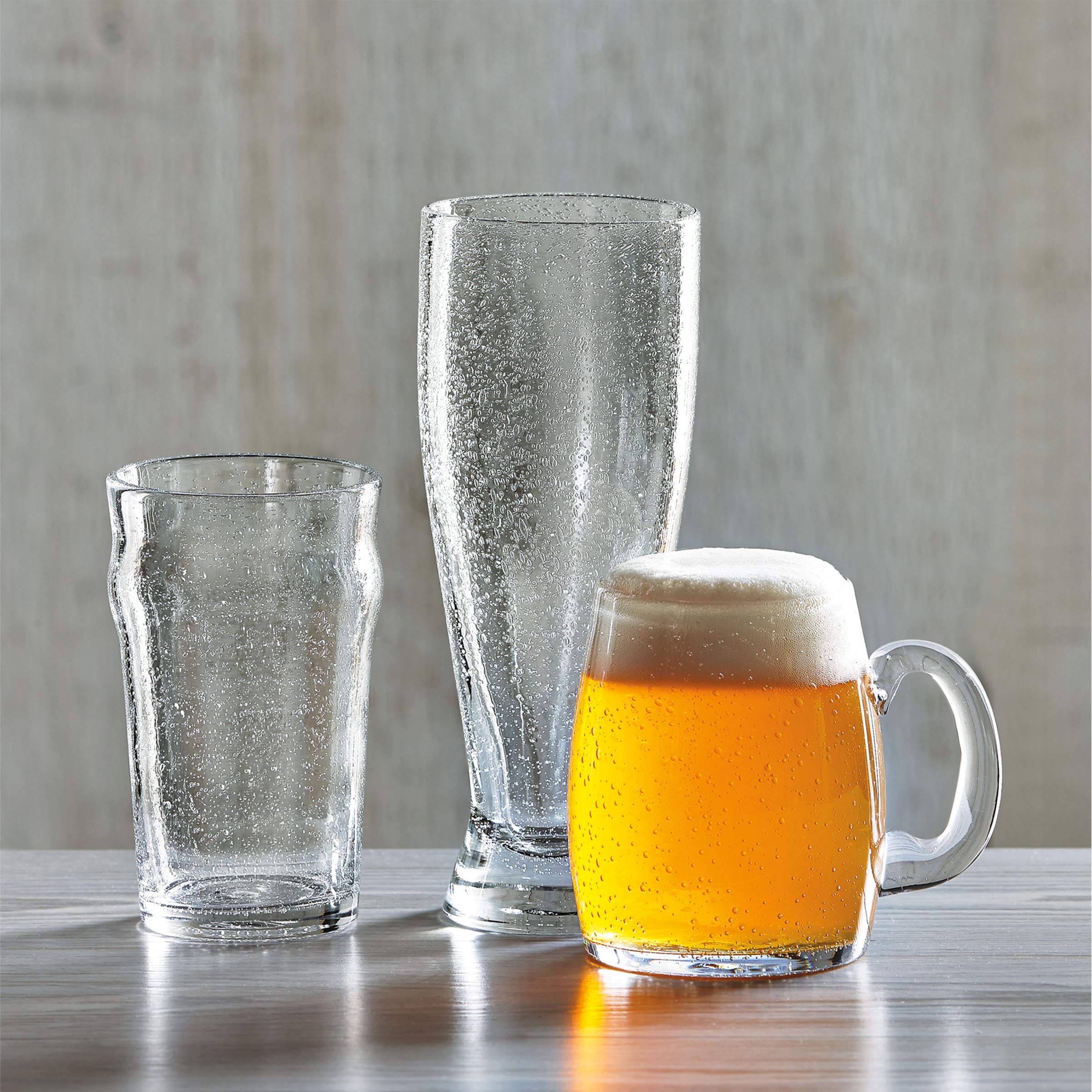Tag Bubble Clear Glass Pilsner, 25 Oz. Clear
