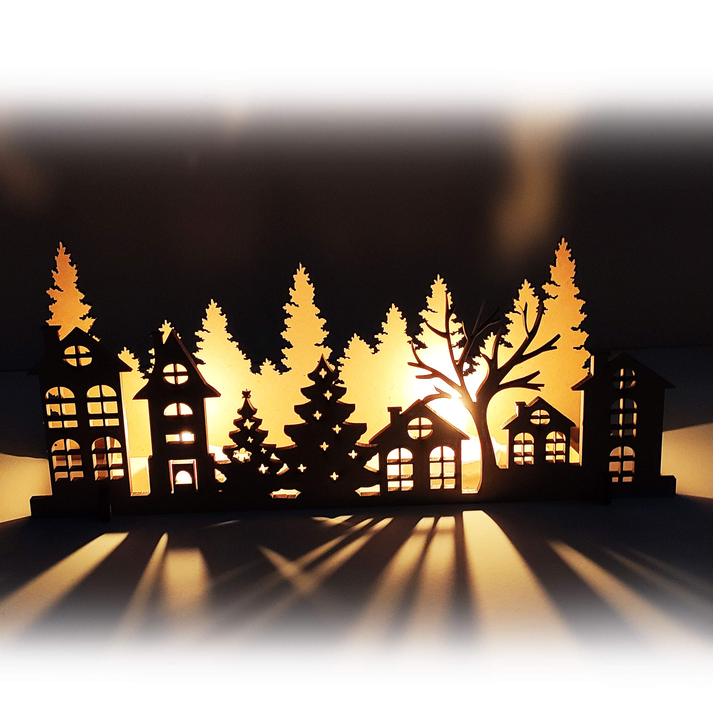 Incredible Gifts India Christmas Diy Decorations For Home Without Candle (Wood, 10X4 Inches)