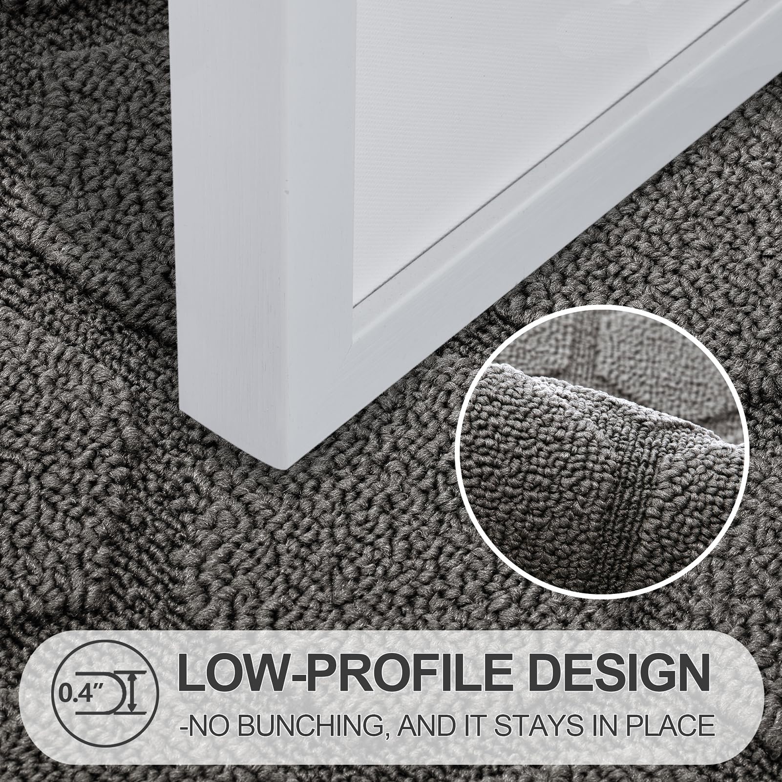 Foneyi Indoor Door Mat, Entrance Rug 24'' X 36'' Non-Slip Rubber Backing, Machine Washable Entry Rug, Low Profile Absorbent Dirt